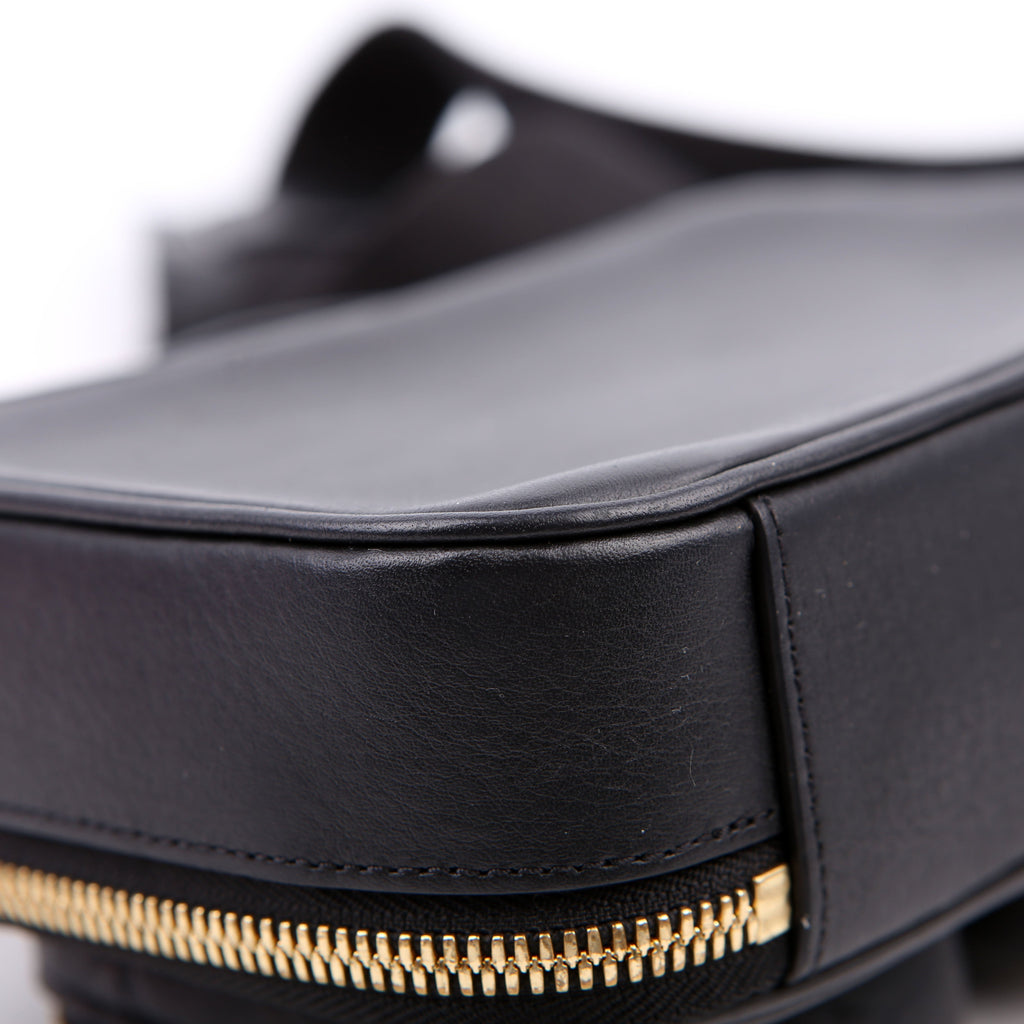 Utility Crossbody Embossed Calfskin Black