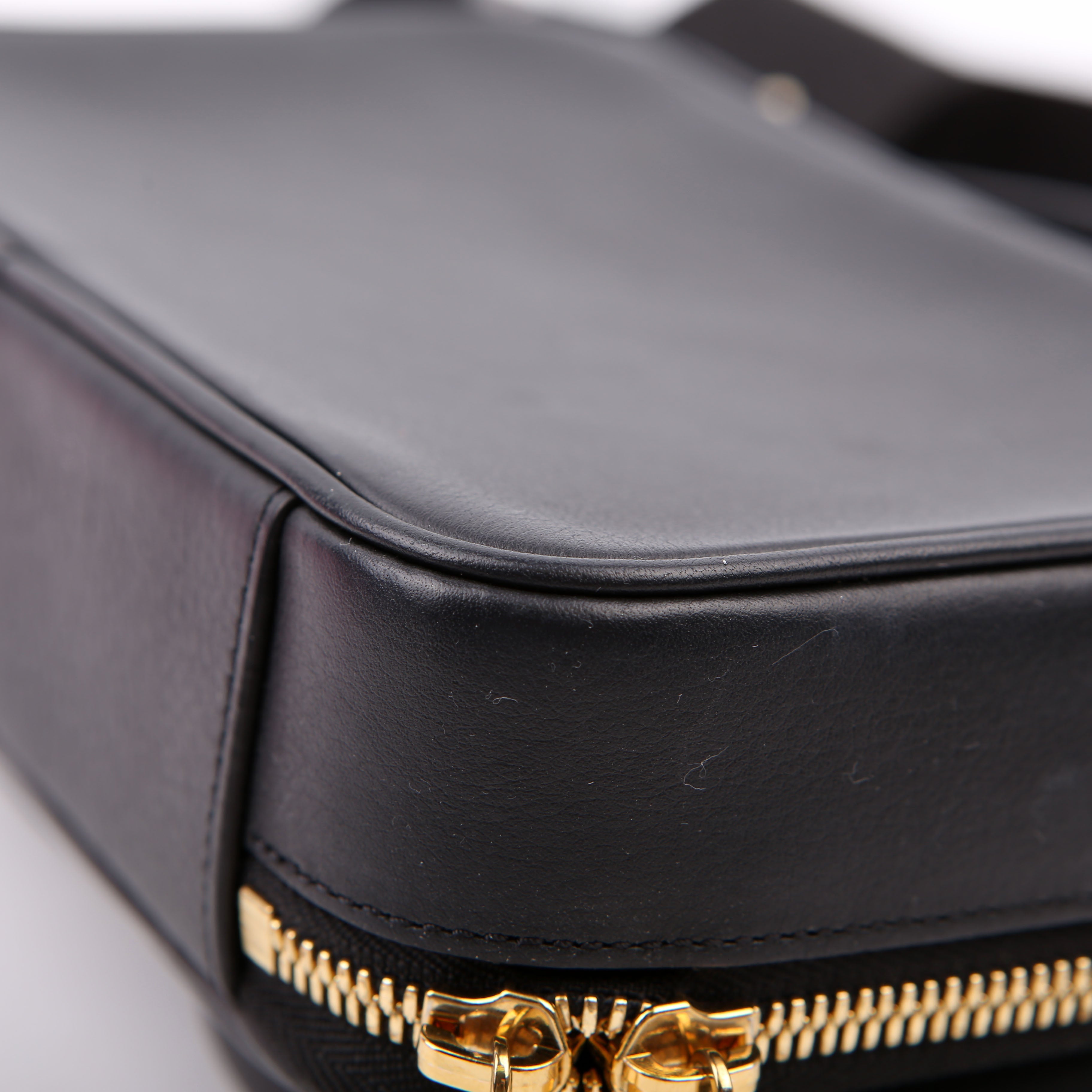 Utility Crossbody Embossed Calfskin Black
