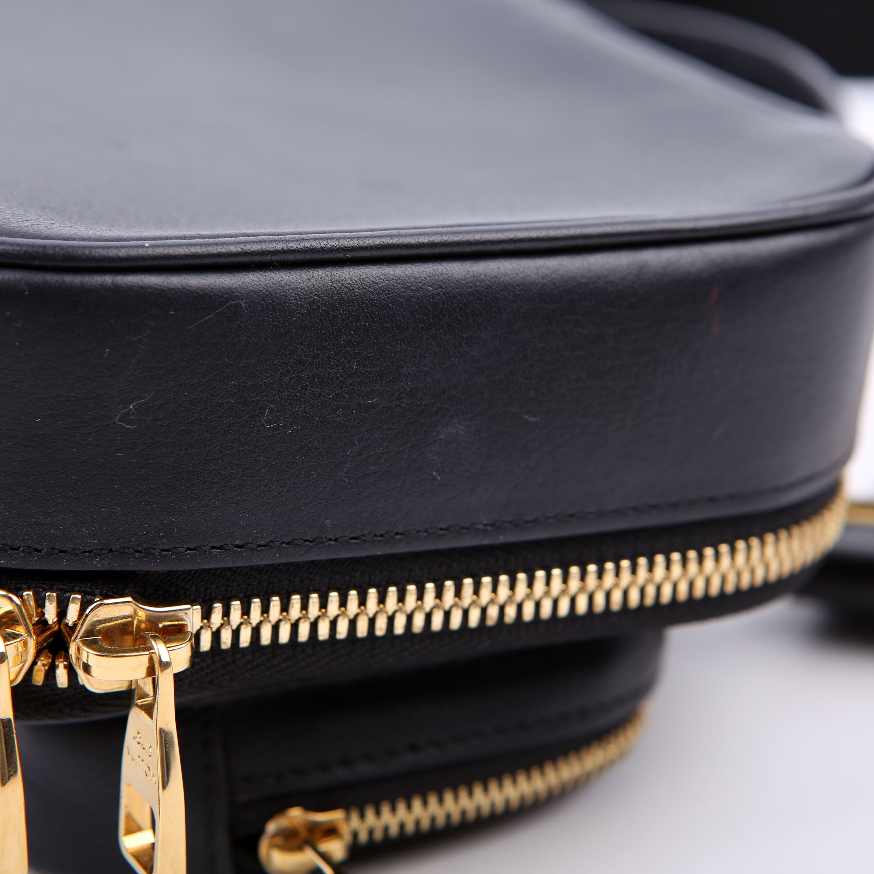 Utility Crossbody Embossed Calfskin Black