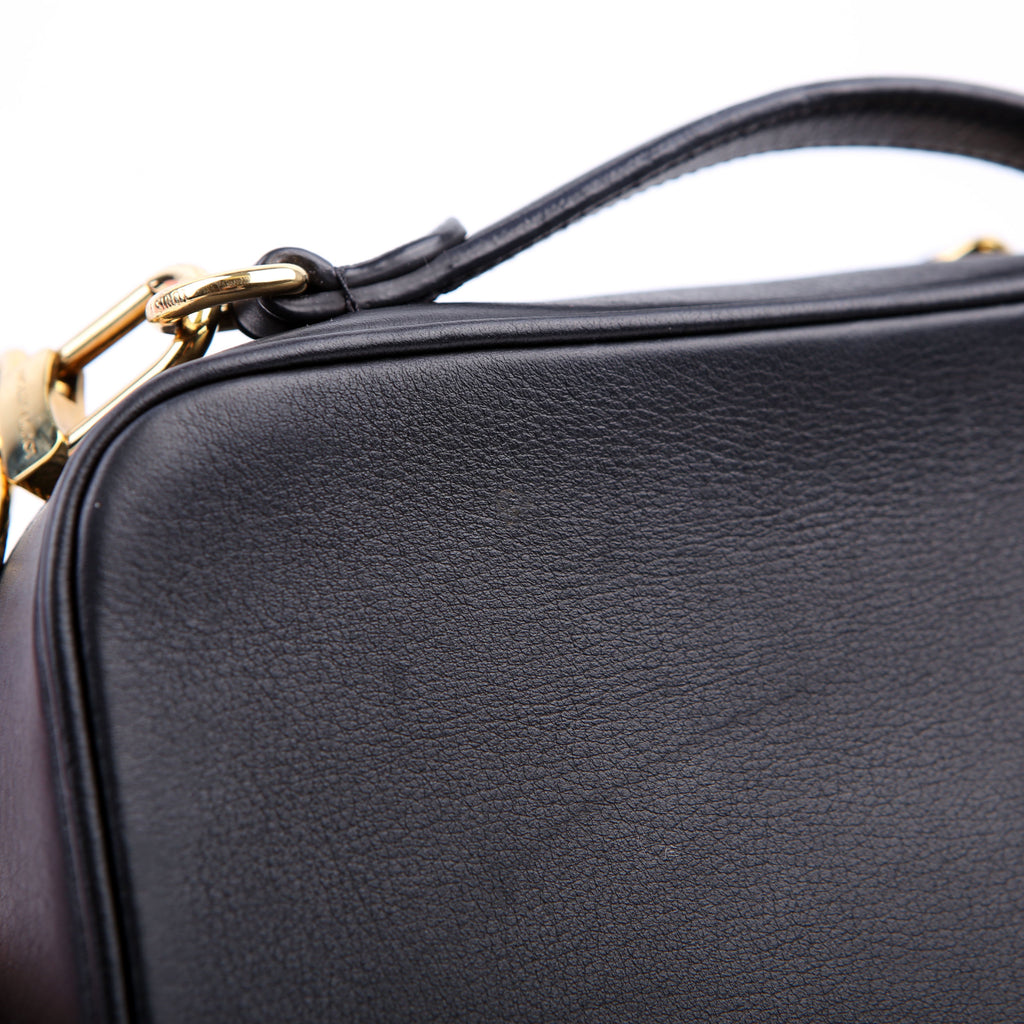 Utility Crossbody Embossed Calfskin Black
