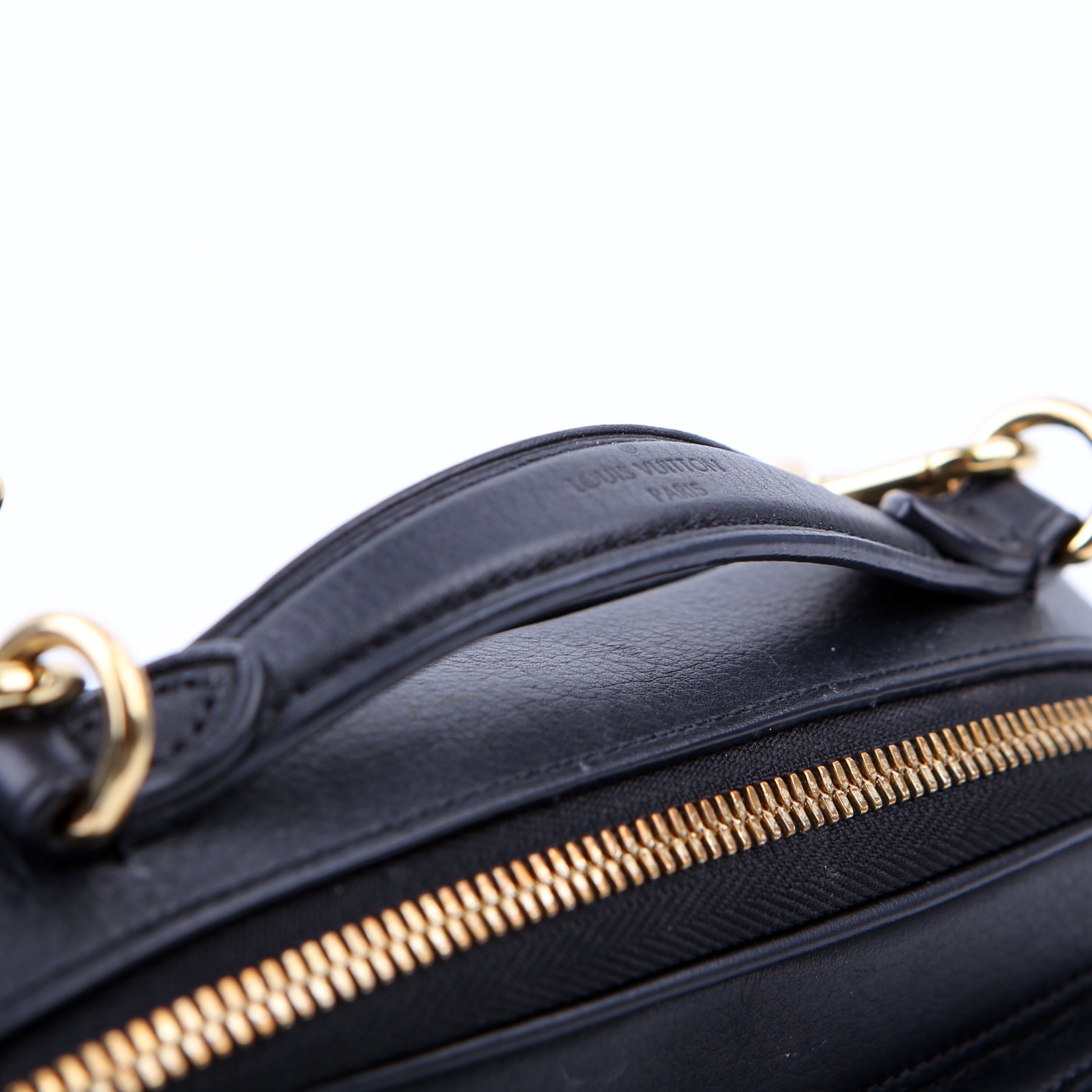 Utility Crossbody Embossed Calfskin Black