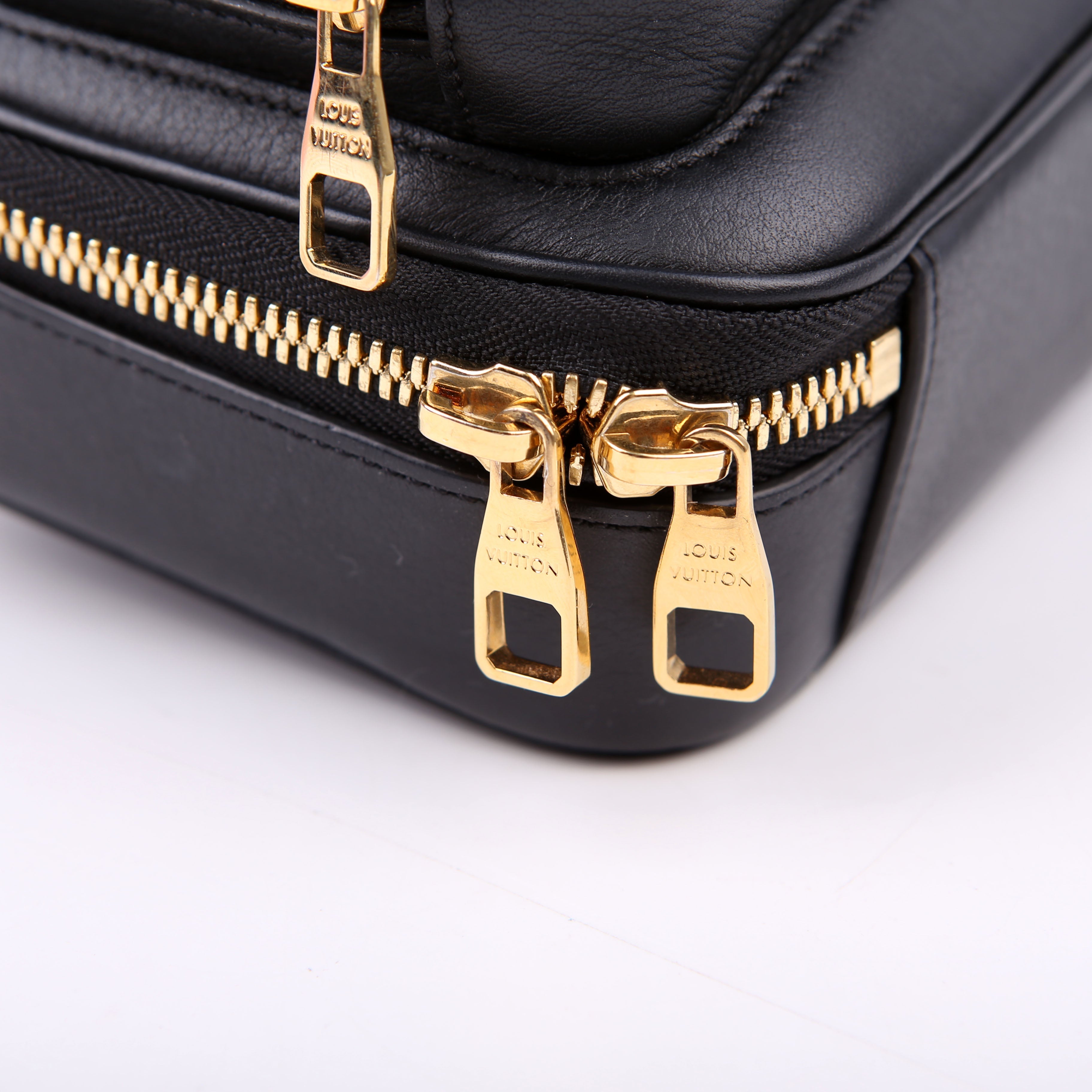 Utility Crossbody Embossed Calfskin Black