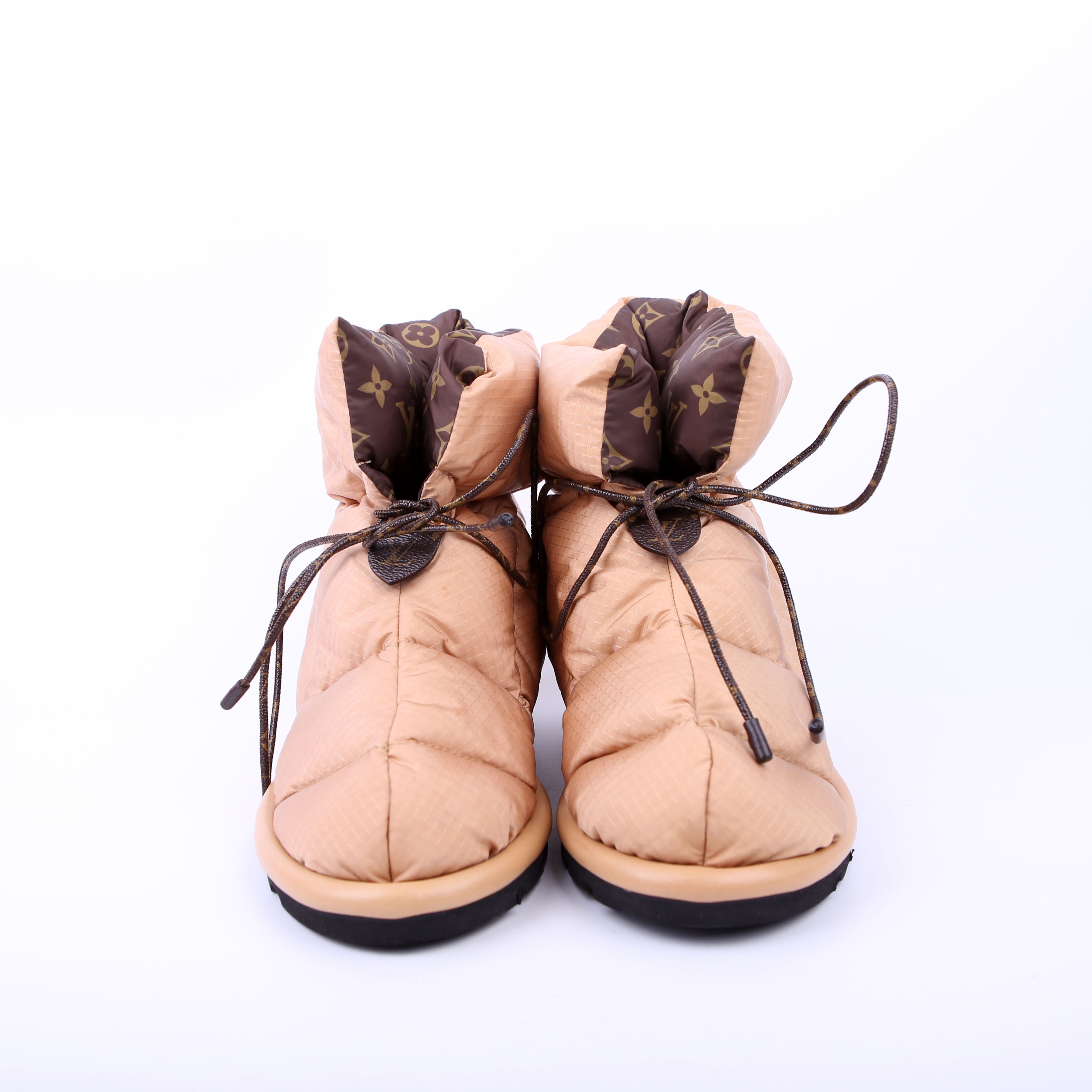 Pillow Flat Comfort Ankle Boots Size 38 Tan