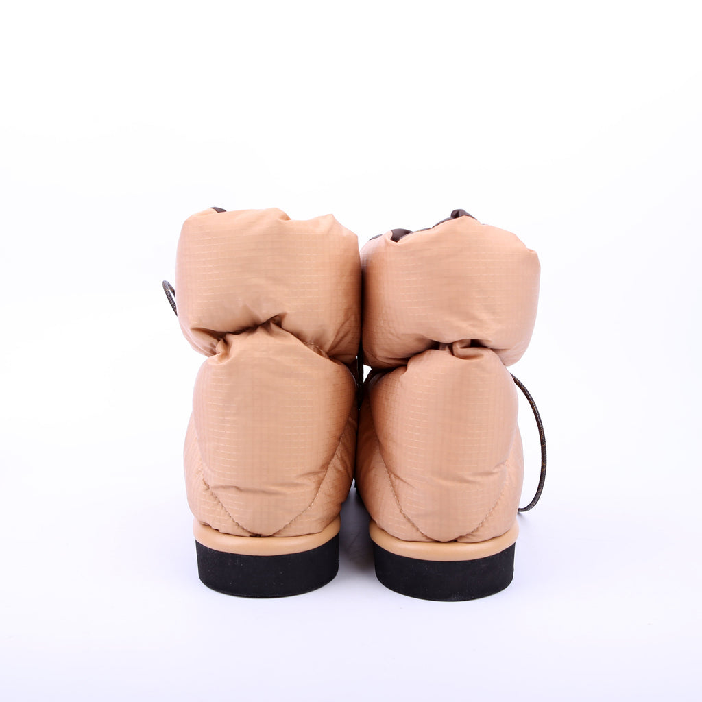 Pillow Flat Comfort Ankle Boots Size 38 Tan