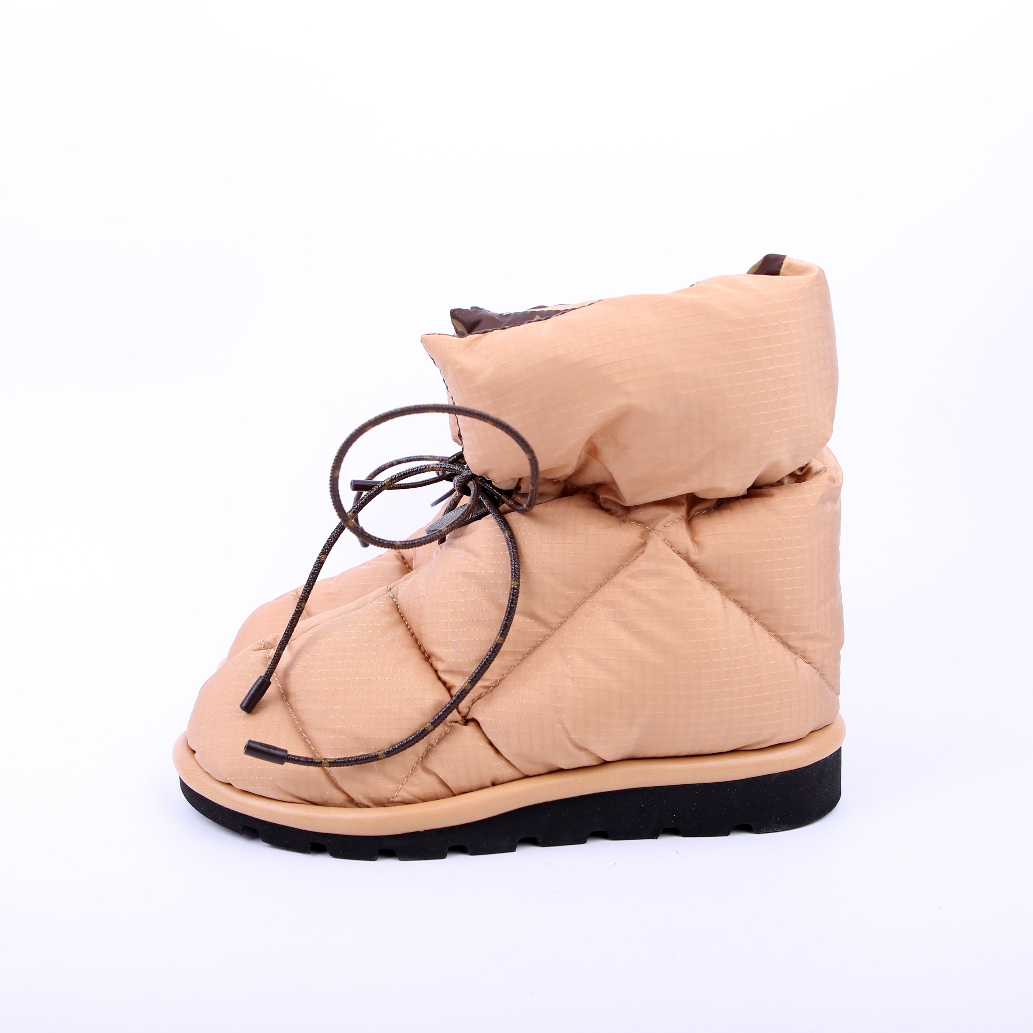 Pillow Flat Comfort Ankle Boots Size 38 Tan
