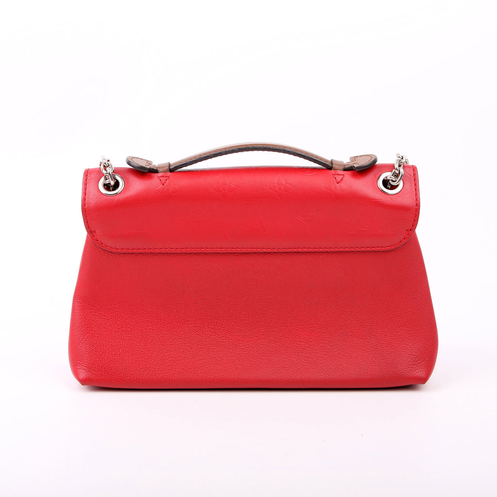 Very Chain Bag Leather Red