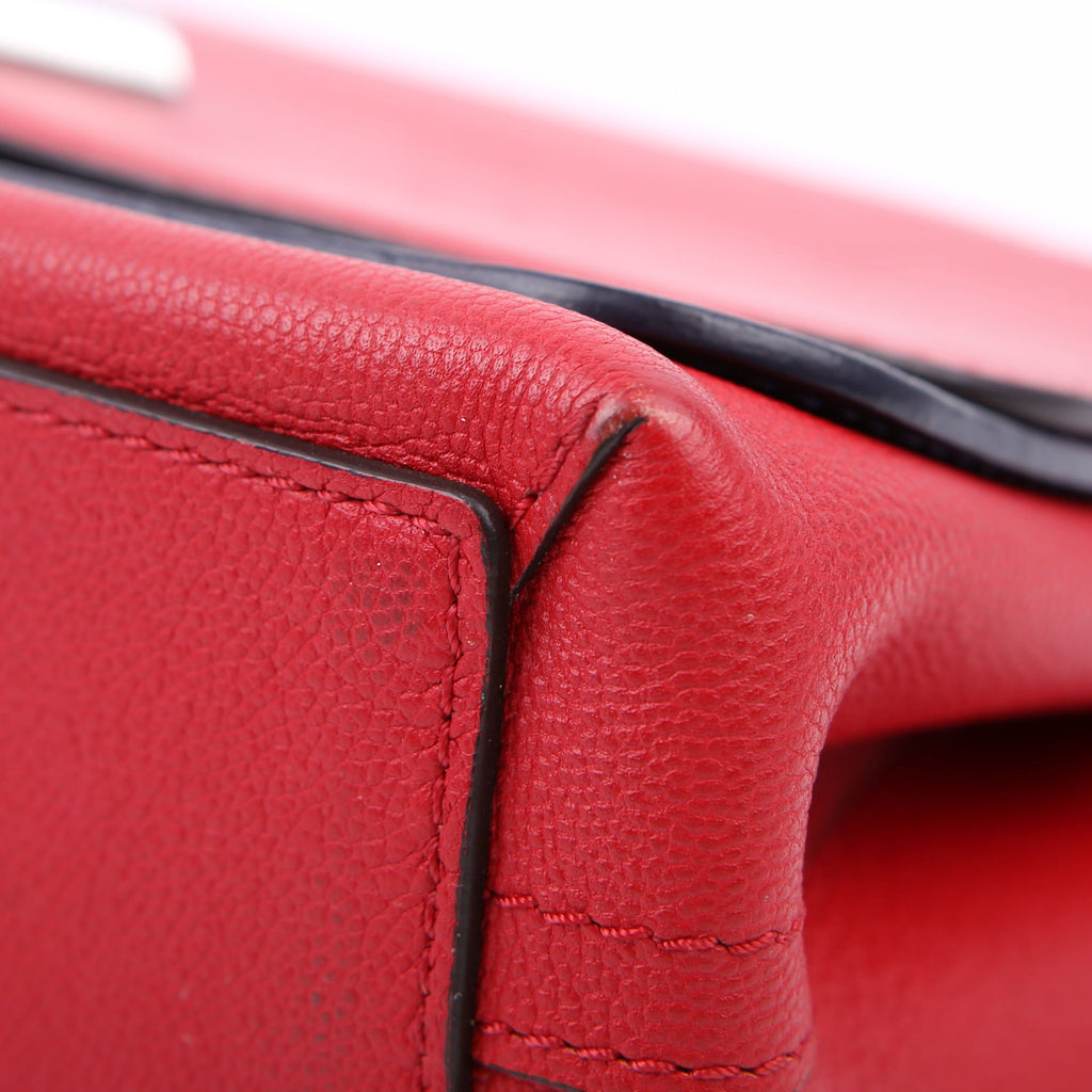 Very Chain Bag Leather Red