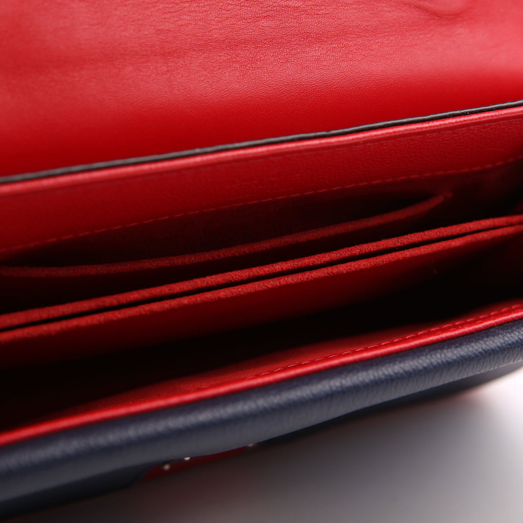 Very Chain Bag Leather Red