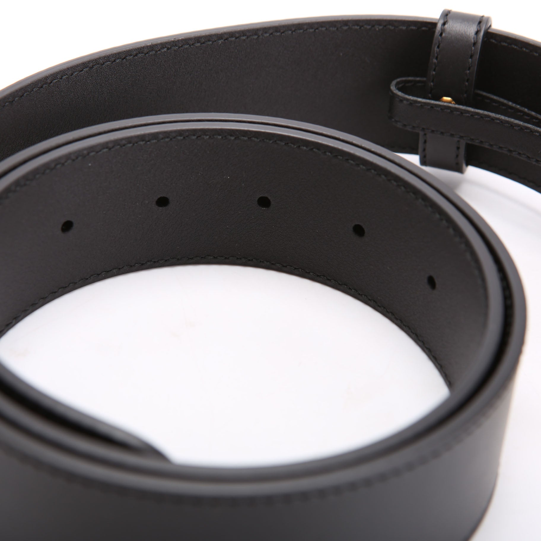 453260 GG Pearl Stud Belt Size 95/38 Black