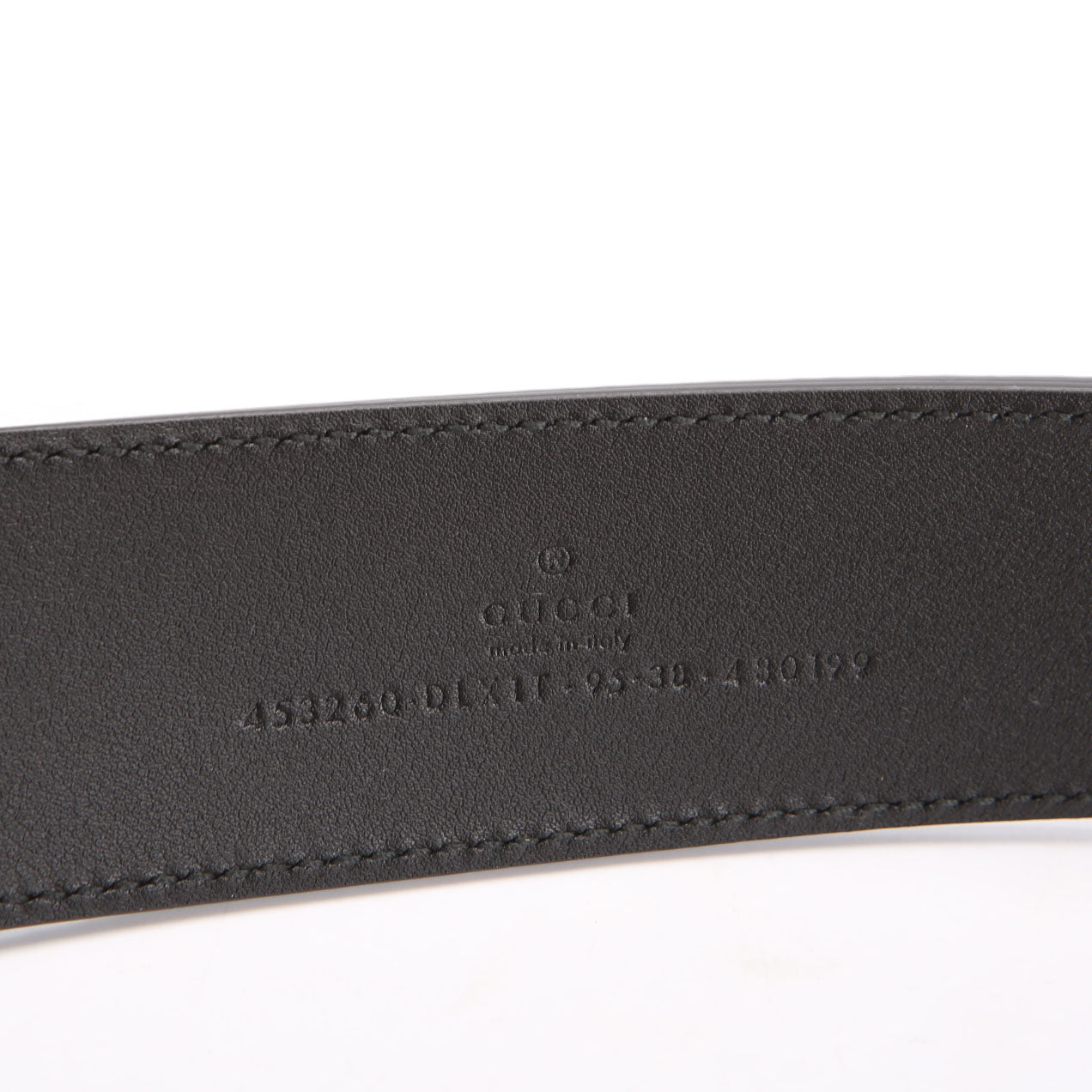 453260 GG Pearl Stud Belt Size 95/38 Black