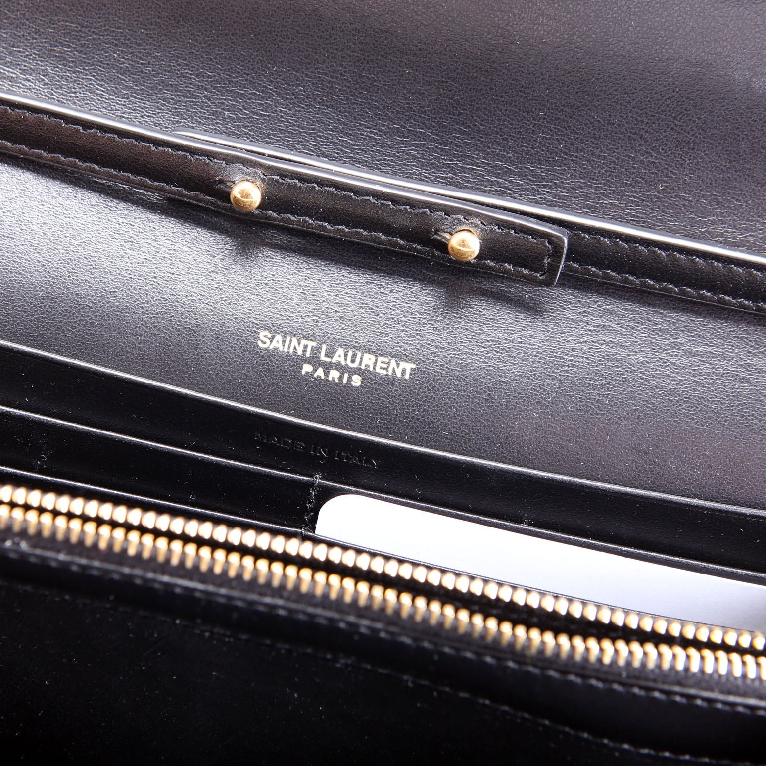 Cassandre Chain Wallet Crocodile Embossed 747464 Black