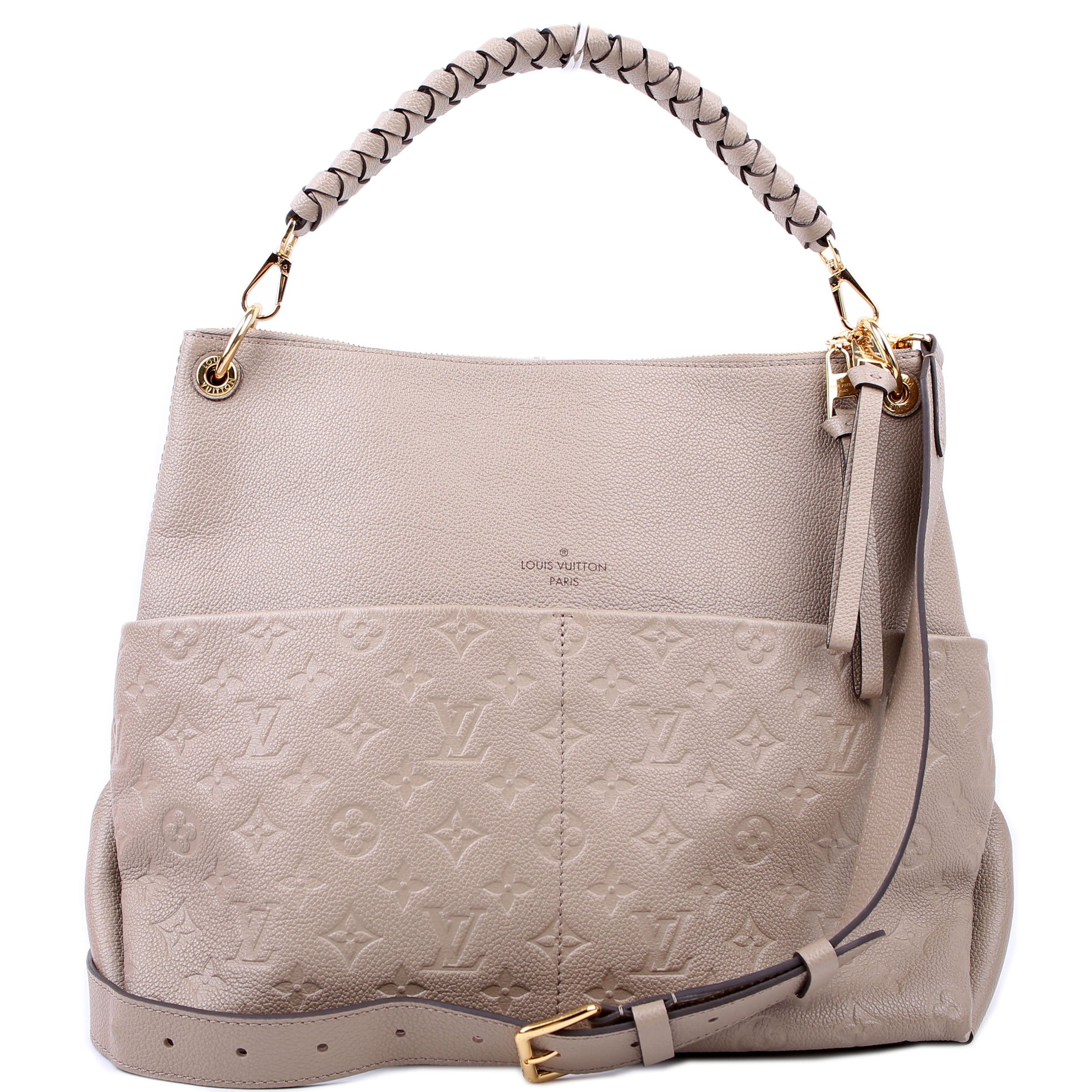 Maida Hobo Empreinte Taupe