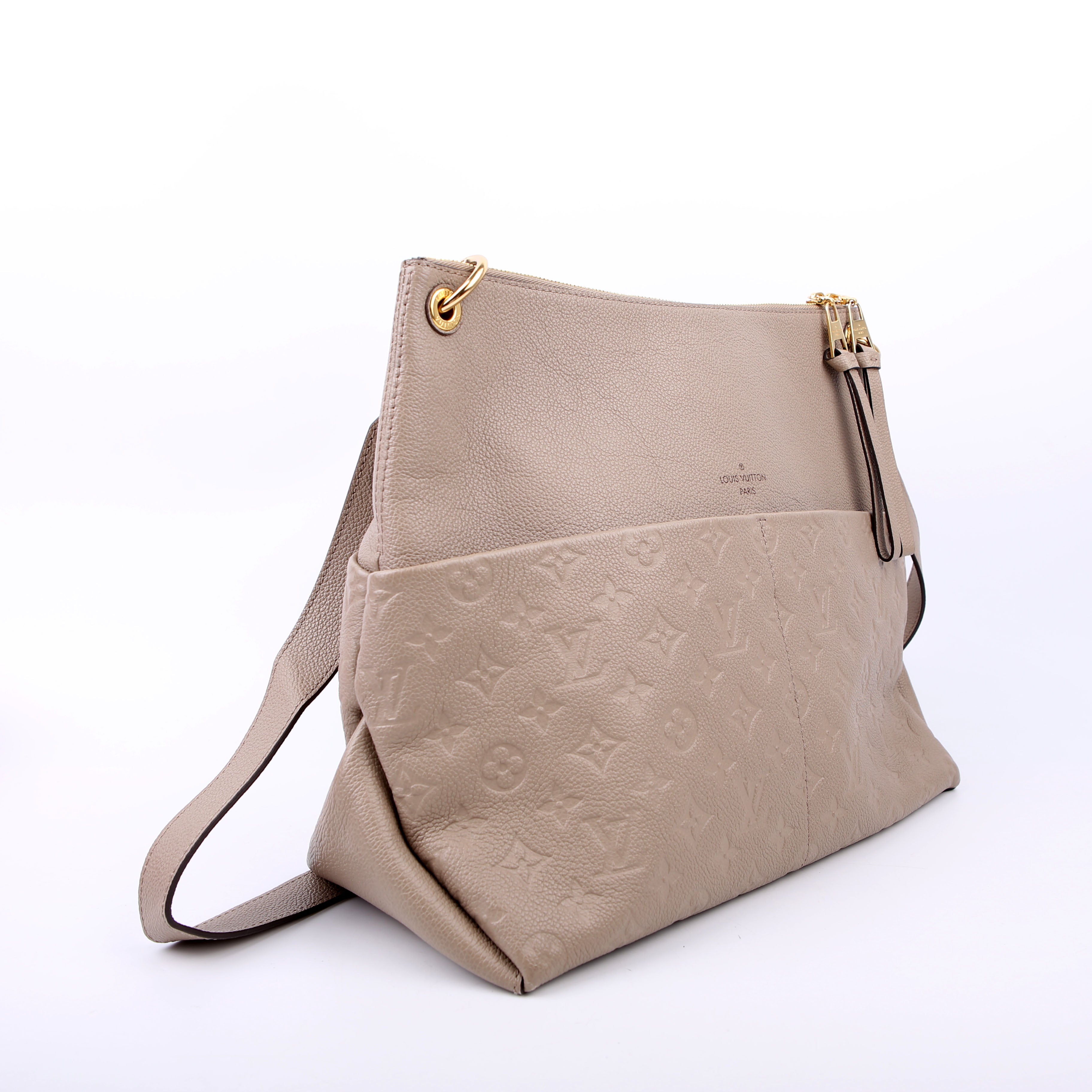 Maida Hobo Empreinte Taupe