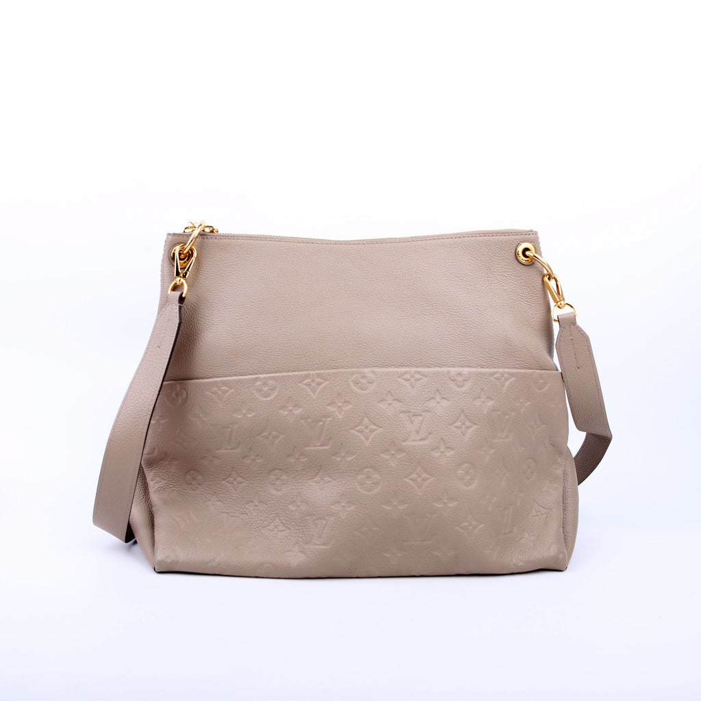 Maida Hobo Empreinte Taupe