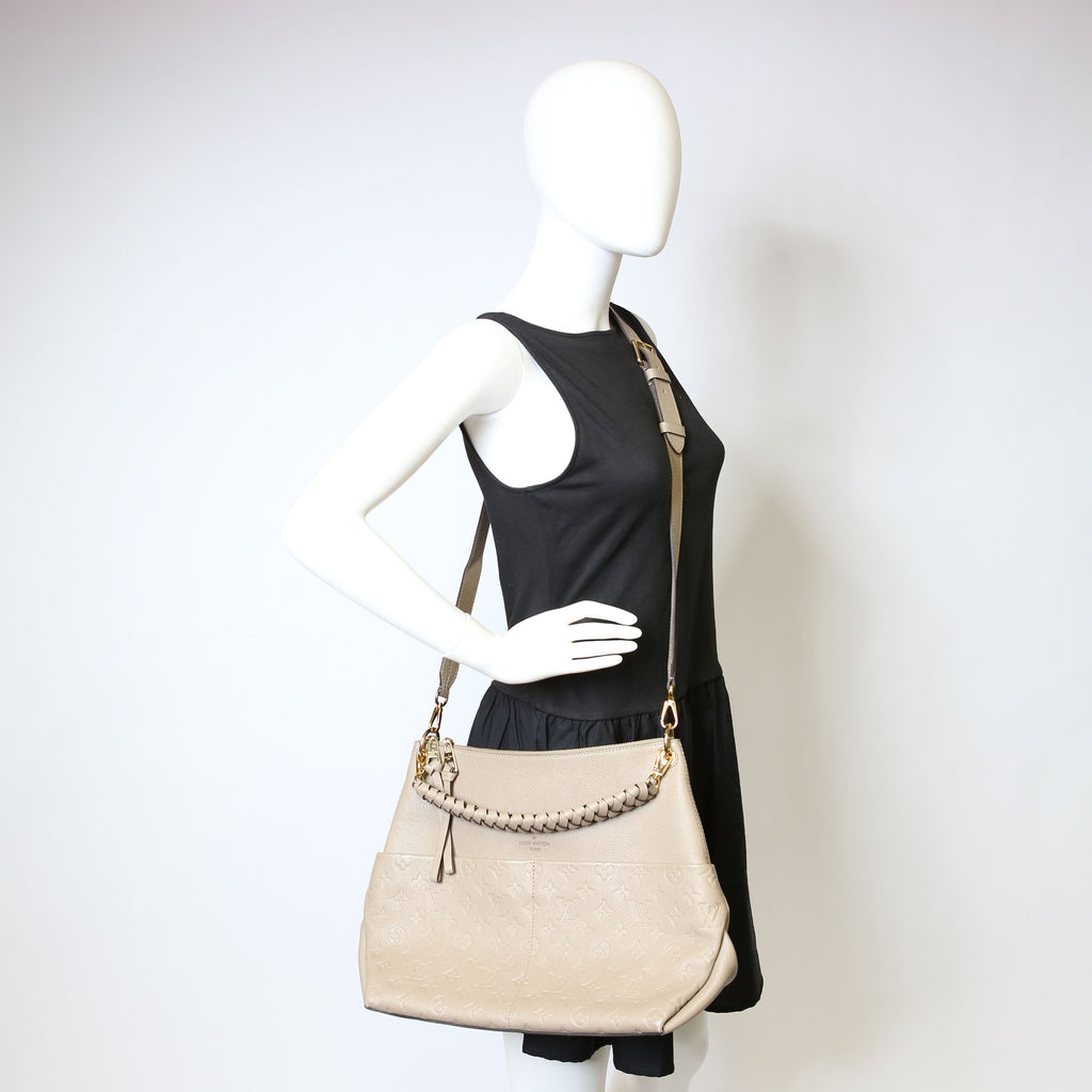 Maida Hobo Empreinte Taupe