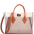 On My Side MM Calfskin Taupe/Orange