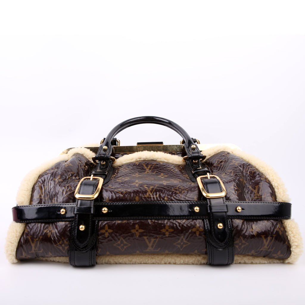 Shearling Thunder Bag Monogram Black