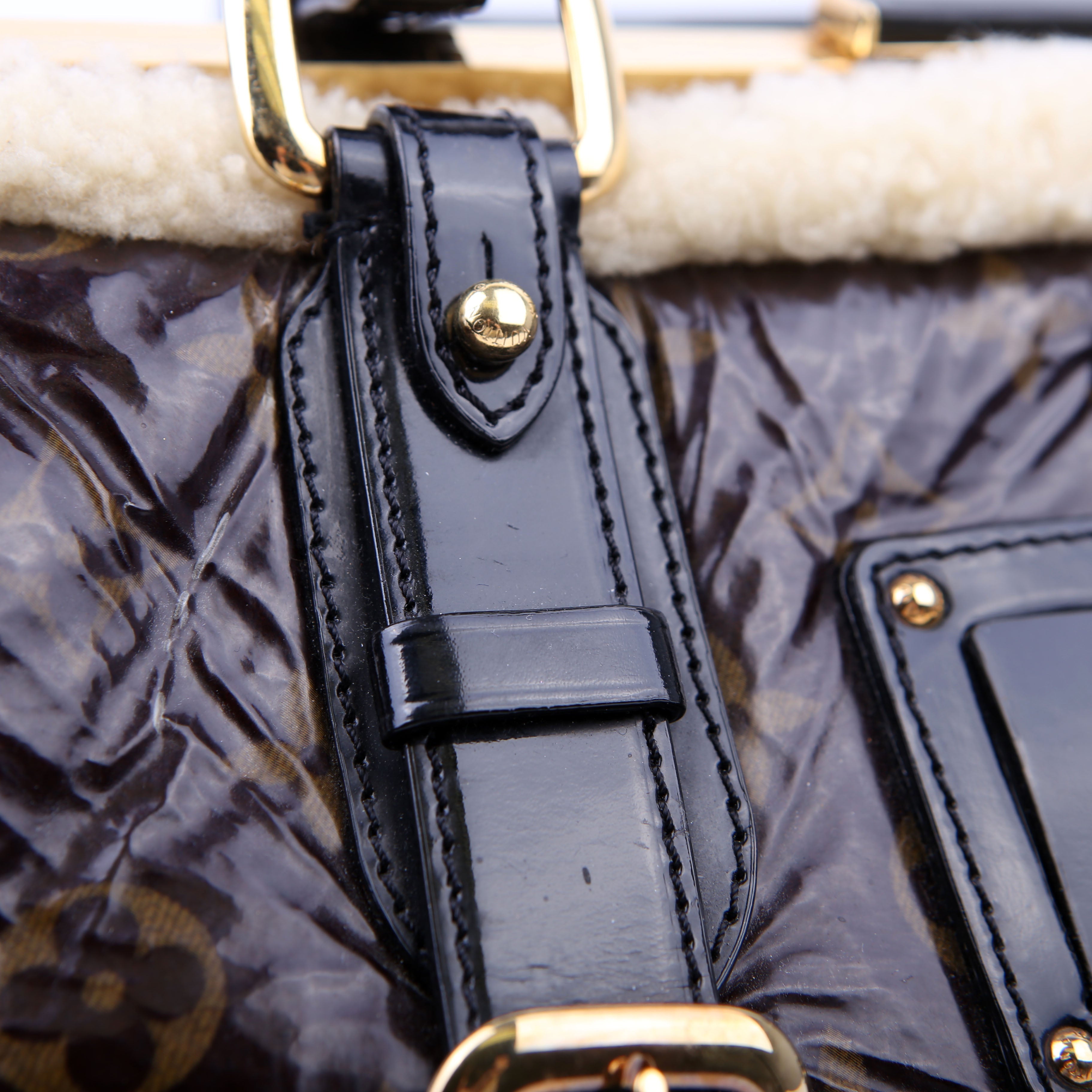 Shearling Thunder Bag Monogram Black