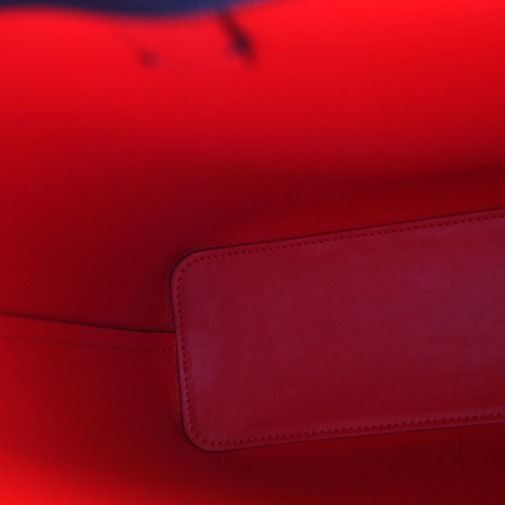 Cabata N/S Zip Tote Black/Red