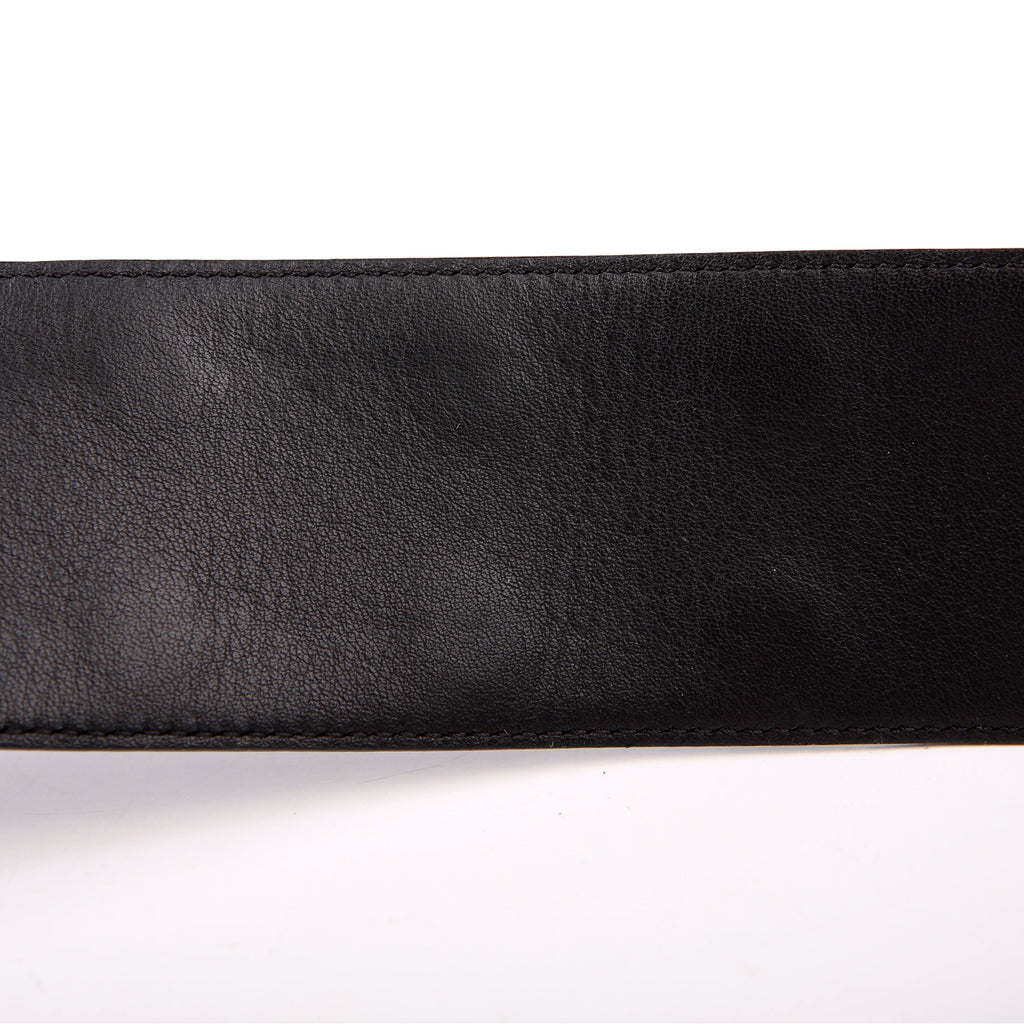 LV Initiales Clous Studded Leather Belt Size 85/34 Black