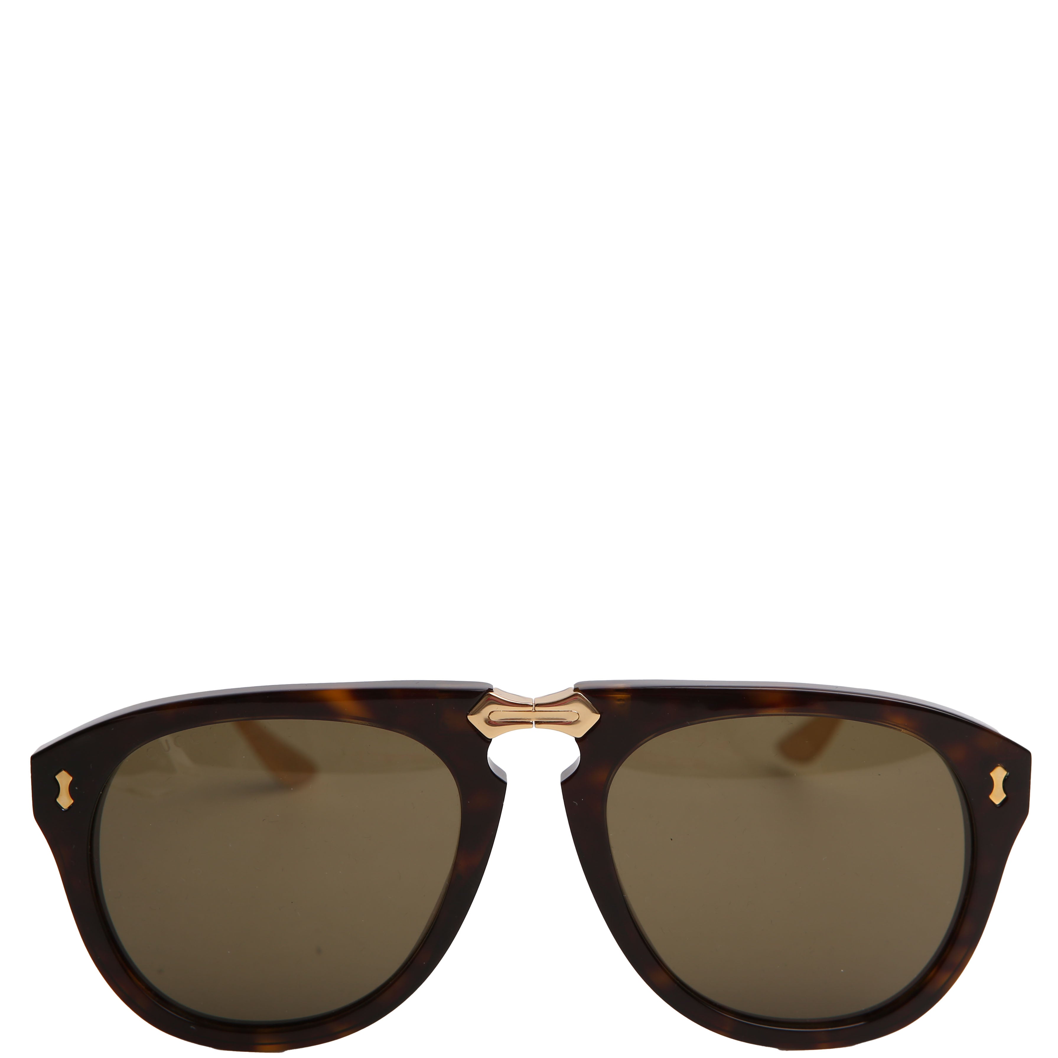 GG0305S Pilot Foldable Sunglasses Brown/Gold