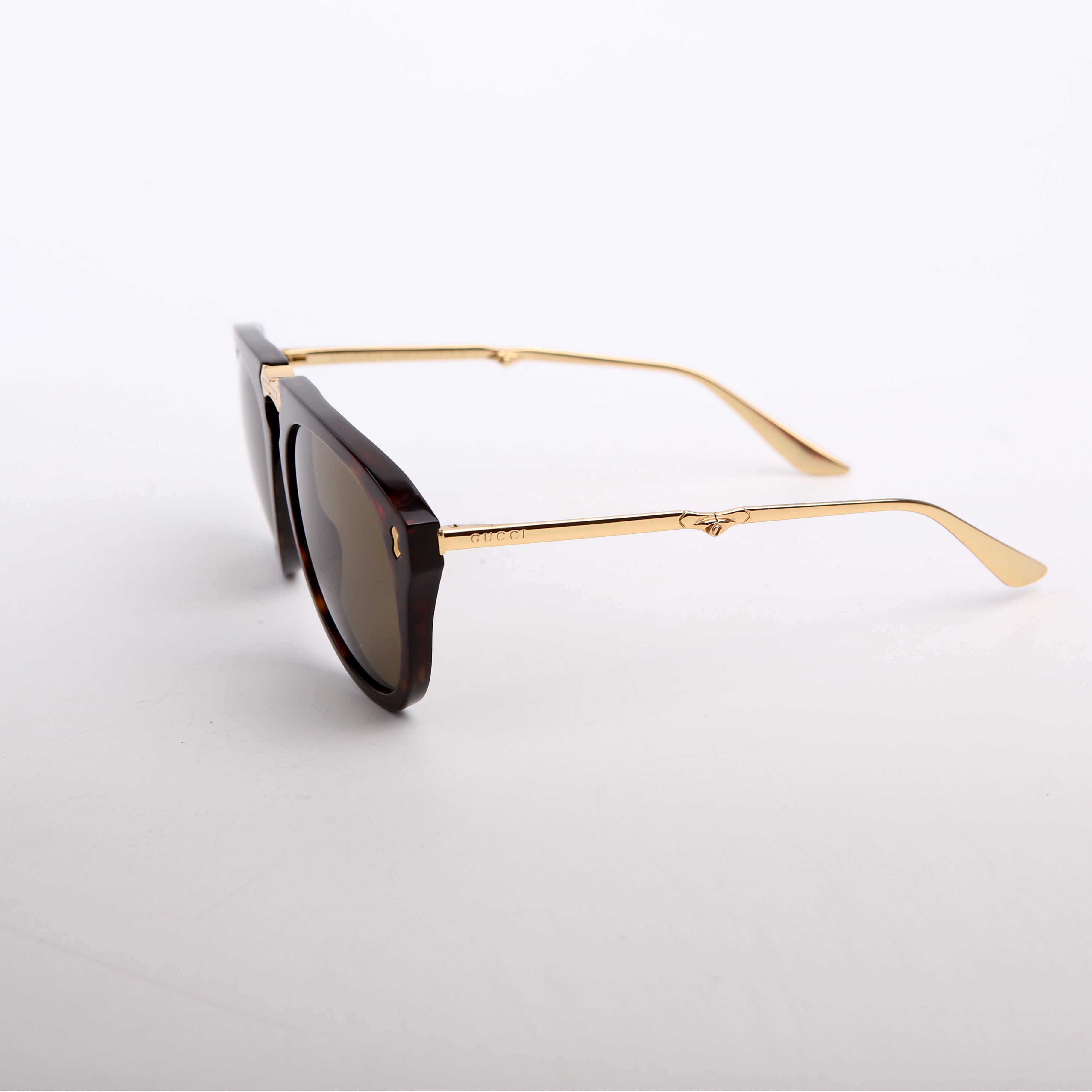 GG0305S Pilot Foldable Sunglasses Brown/Gold