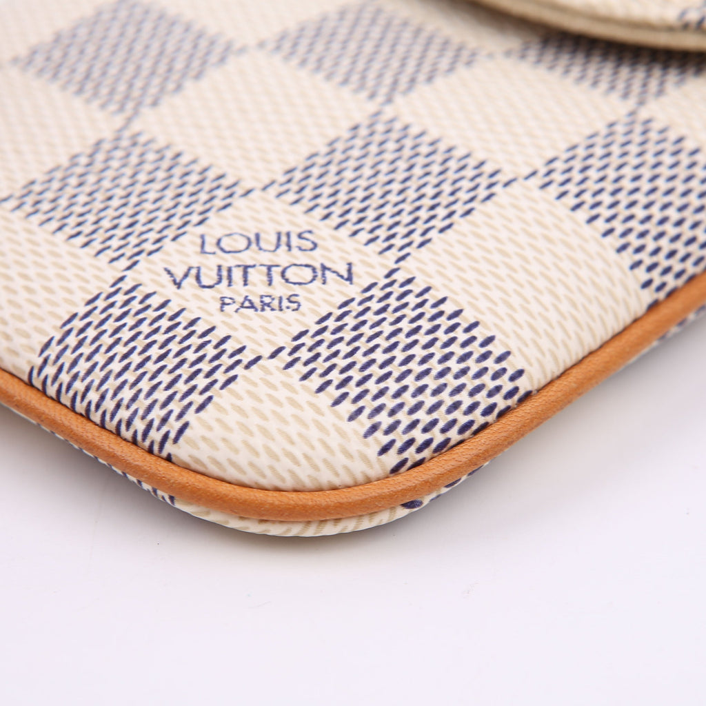 Etui Telephone MM Damier Azur