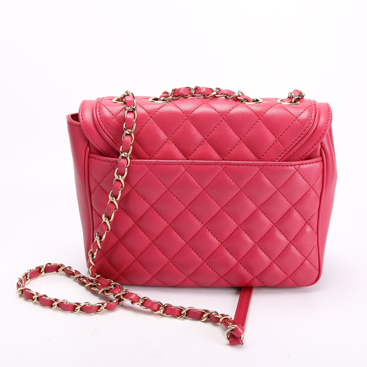 Lovely Day Medium Flap Lambskin 26M Berry