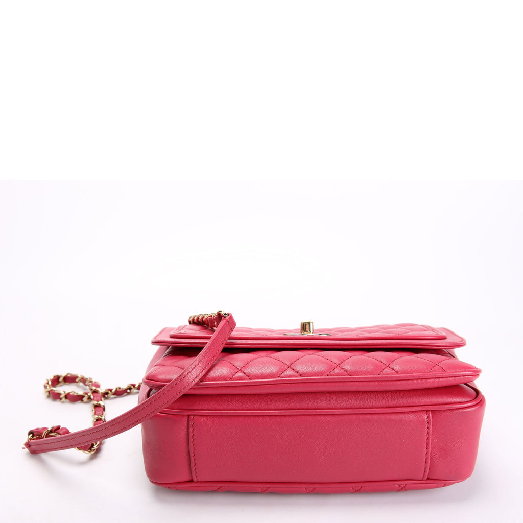 Lovely Day Medium Flap Lambskin 26M Berry