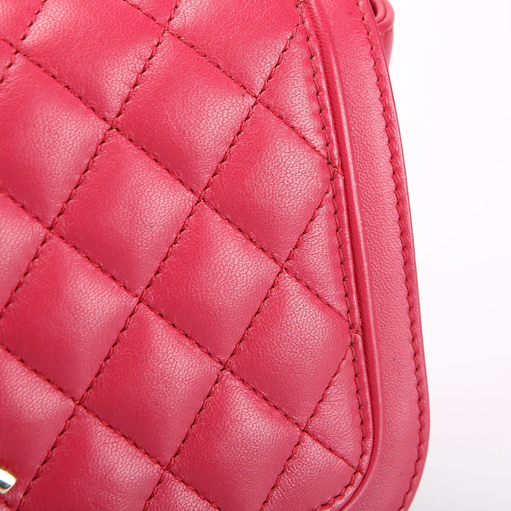 Lovely Day Medium Flap Lambskin 26M Berry