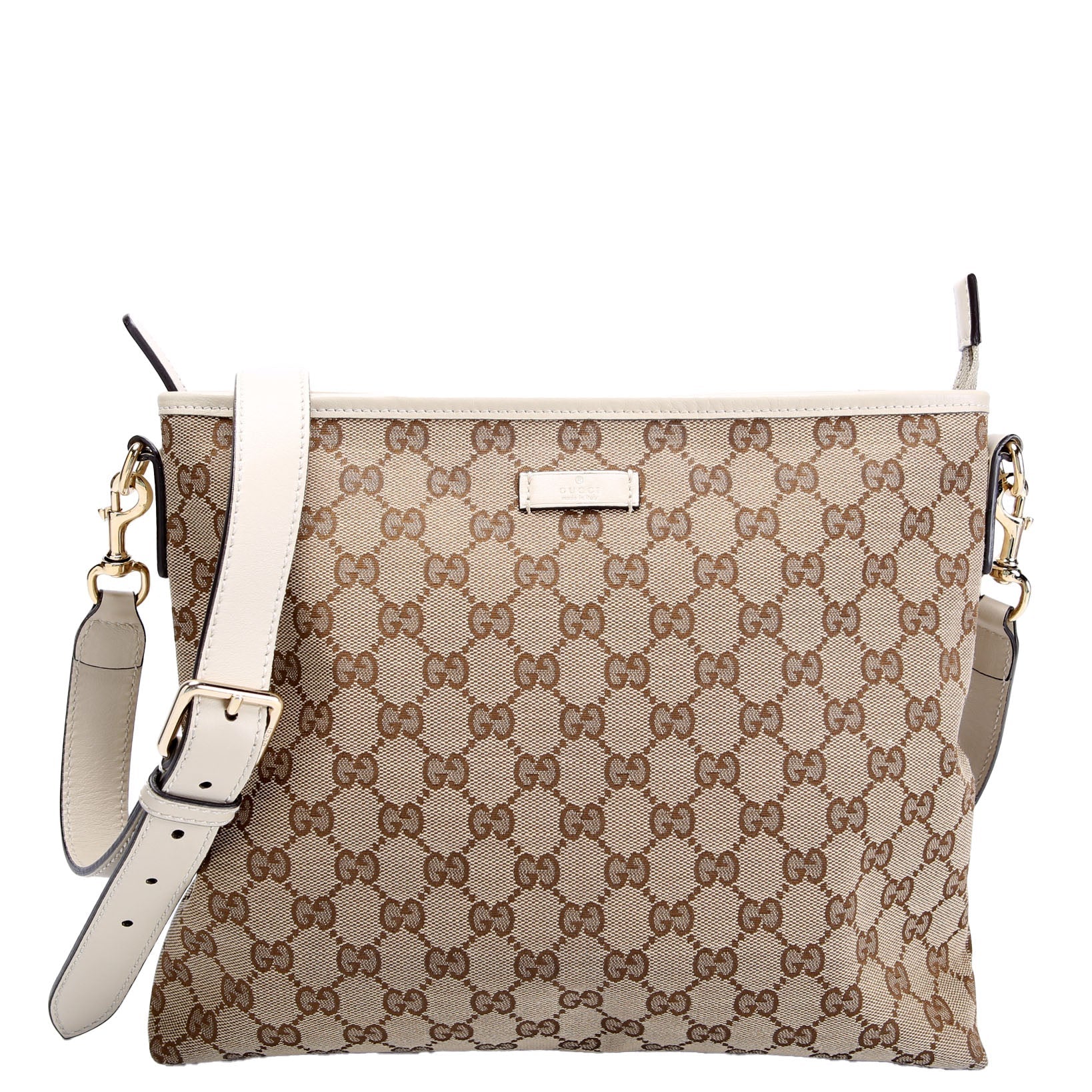 388924 GG Canvas Crossbody Beige