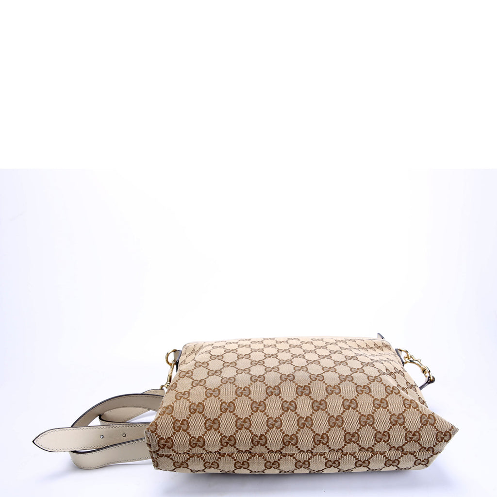 388924 GG Canvas Crossbody Beige