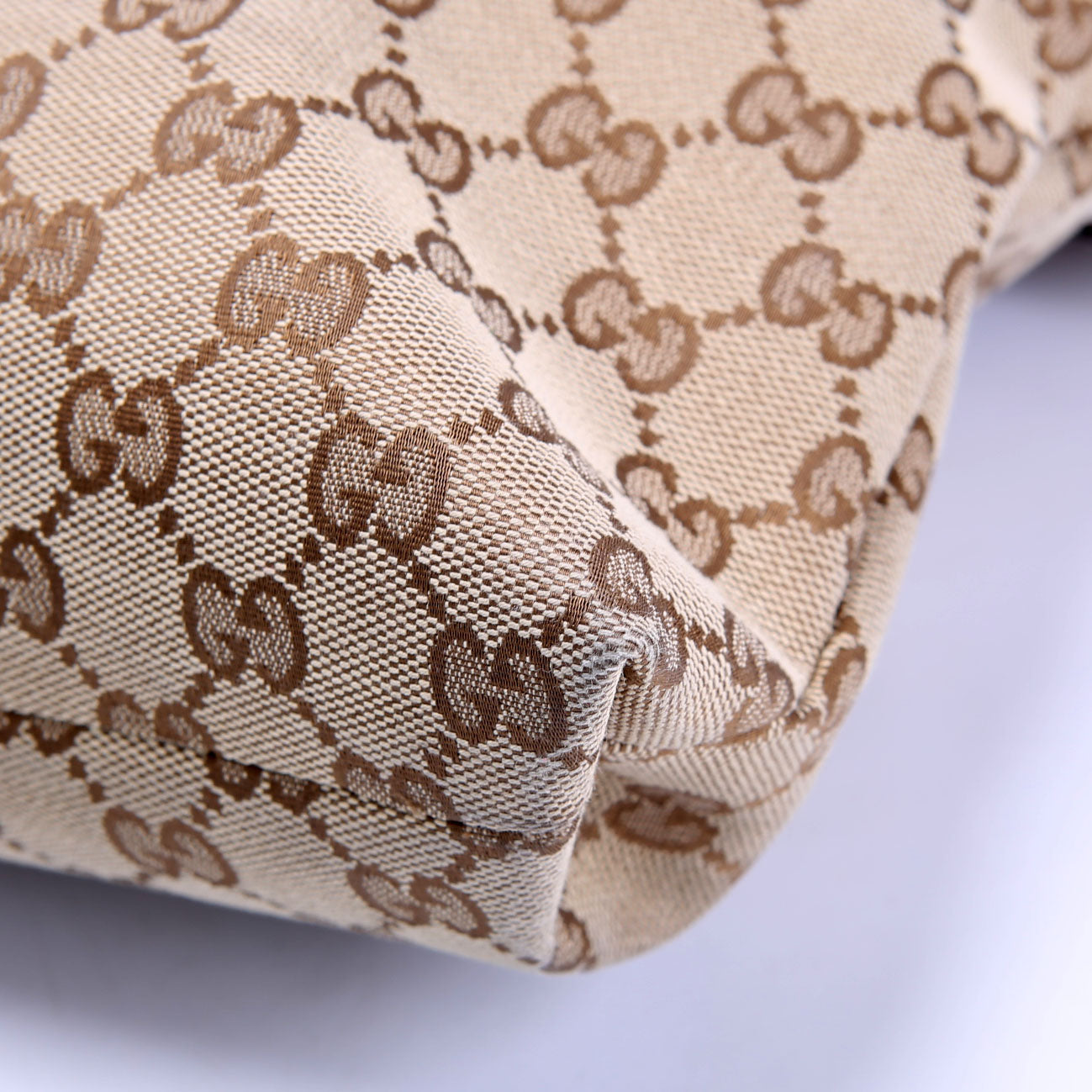 388924 GG Canvas Crossbody Beige