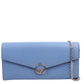 F Is Fendi Continental Chain Wallet Blue