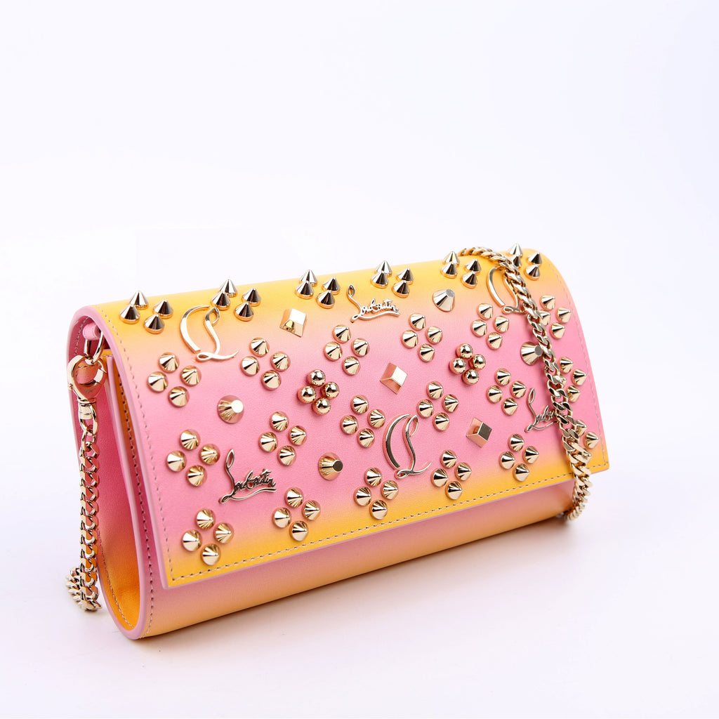 Wallet On Chain Paloma Embellished Yellow/Pink