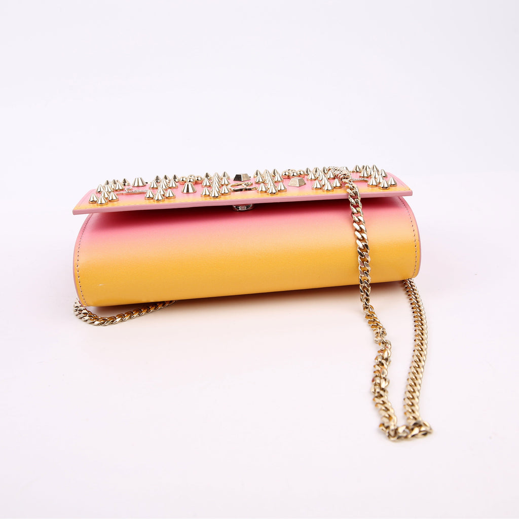 Wallet On Chain Paloma Embellished Yellow/Pink