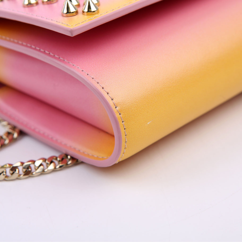 Wallet On Chain Paloma Embellished Yellow/Pink
