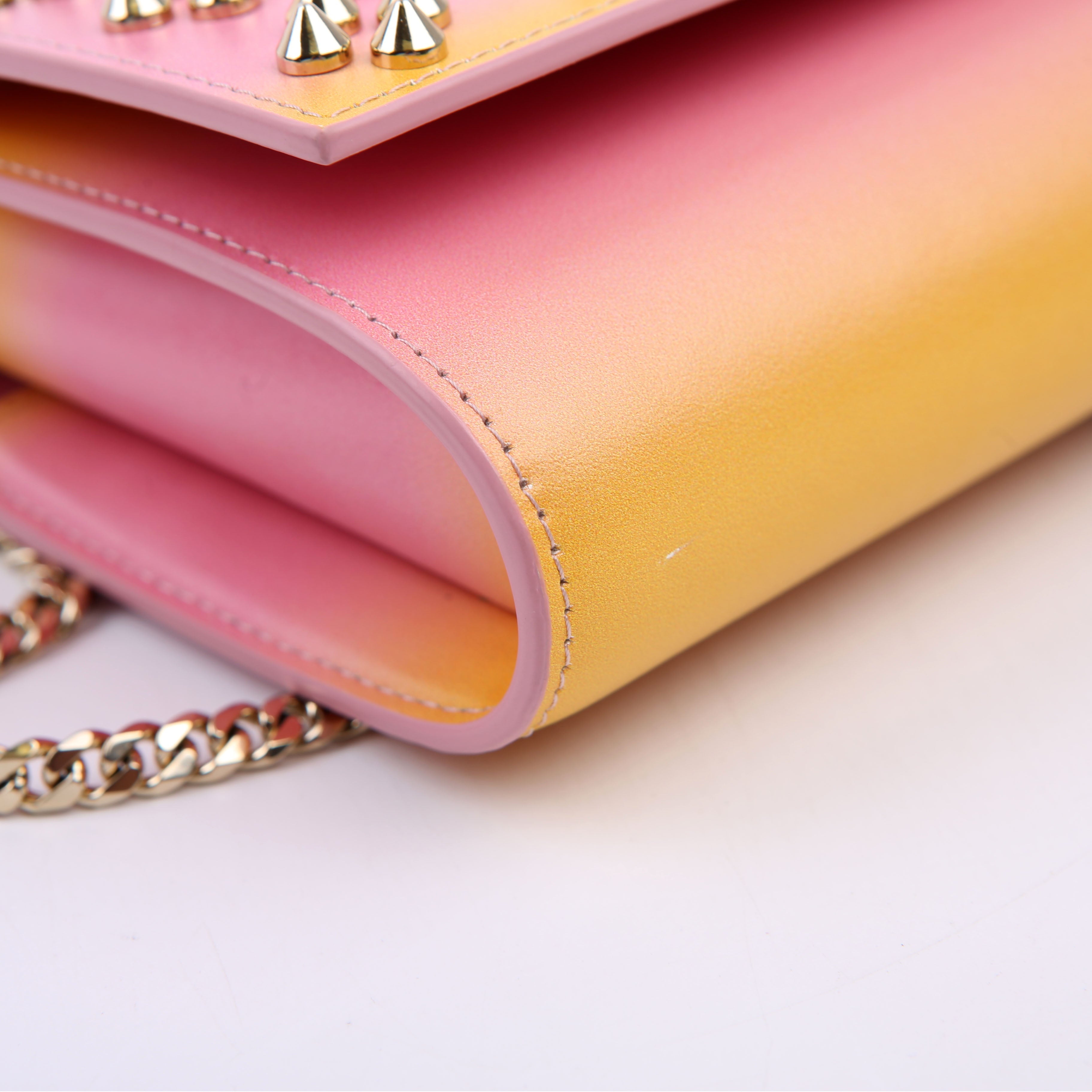 Wallet On Chain Paloma Embellished Yellow/Pink