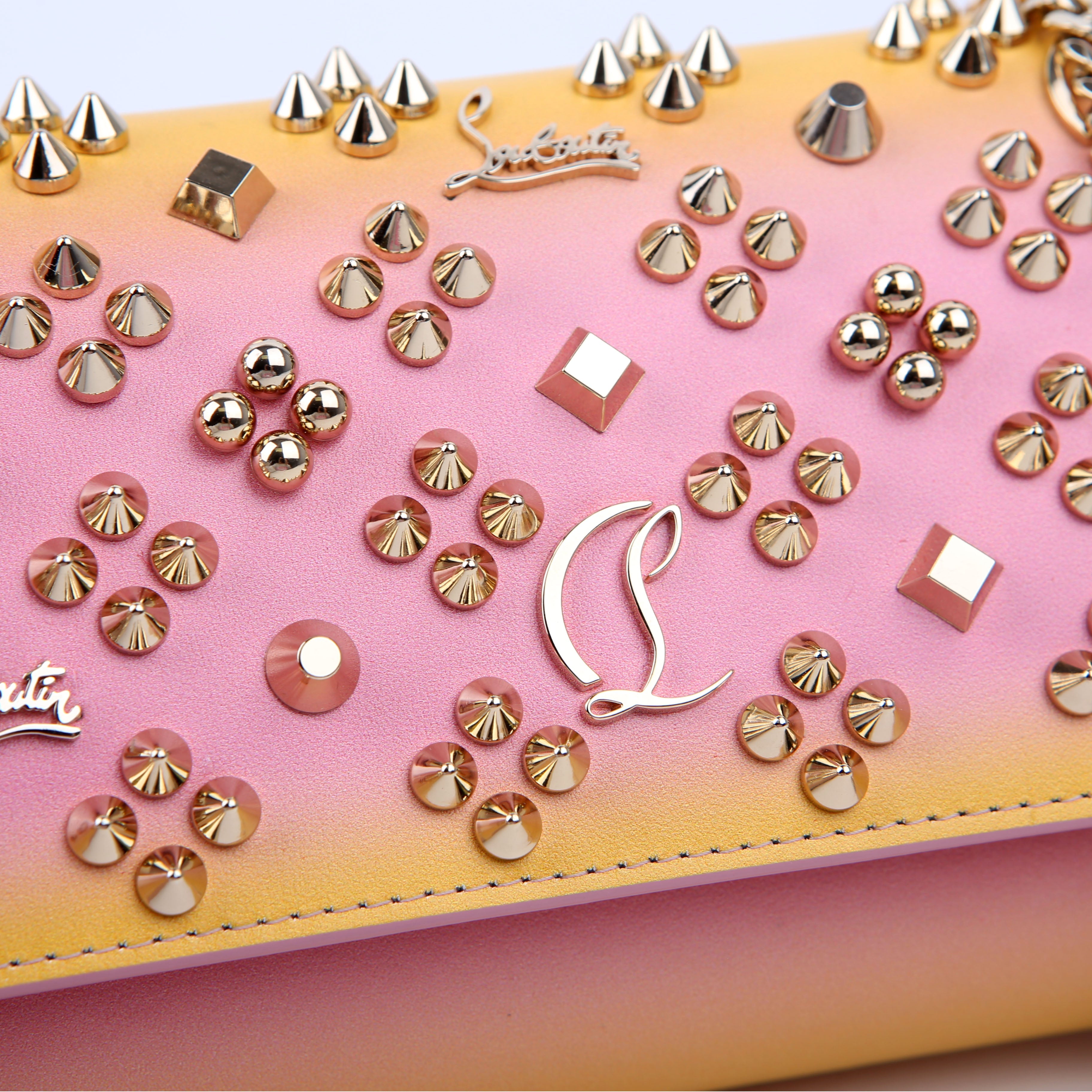Wallet On Chain Paloma Embellished Yellow/Pink