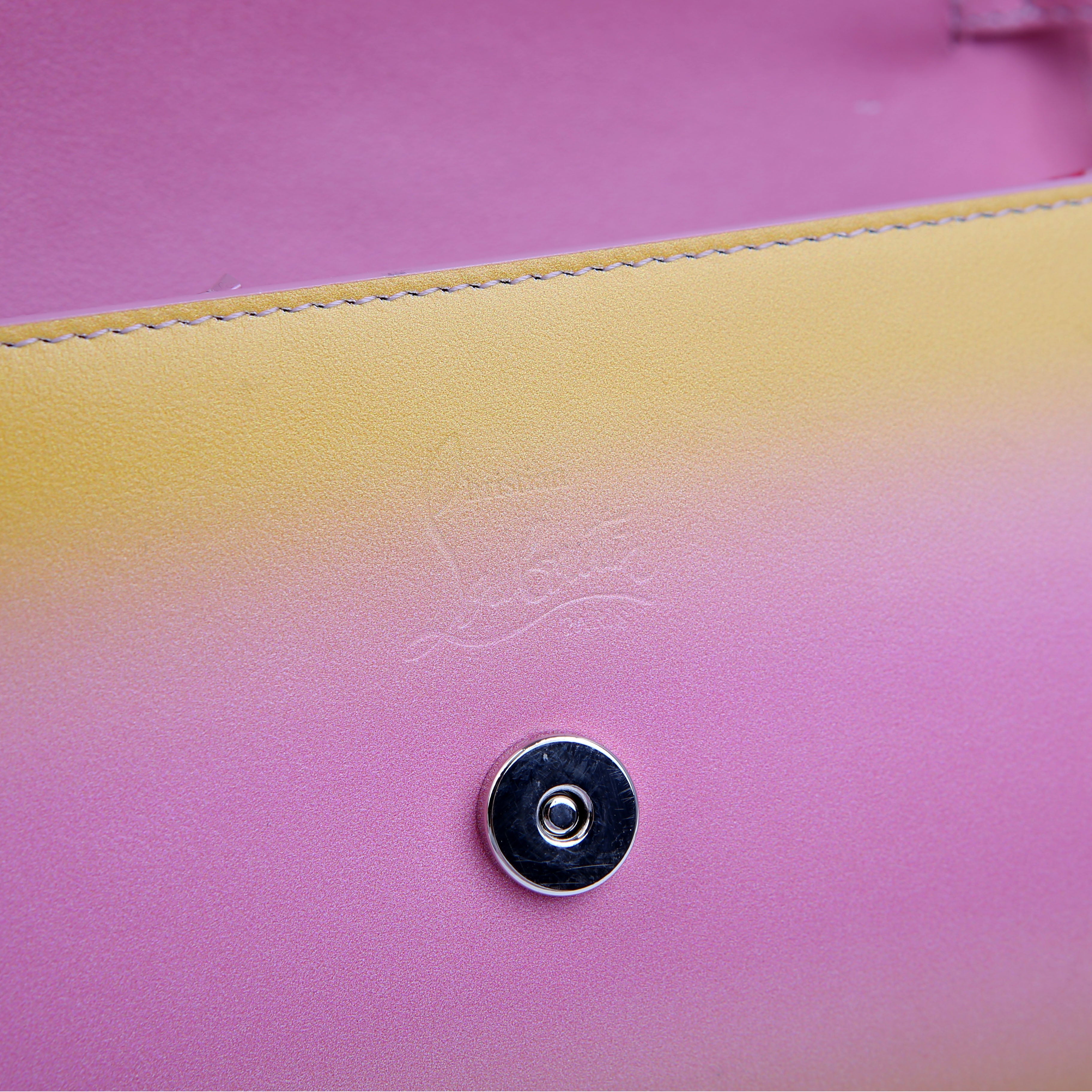 Wallet On Chain Paloma Embellished Yellow/Pink