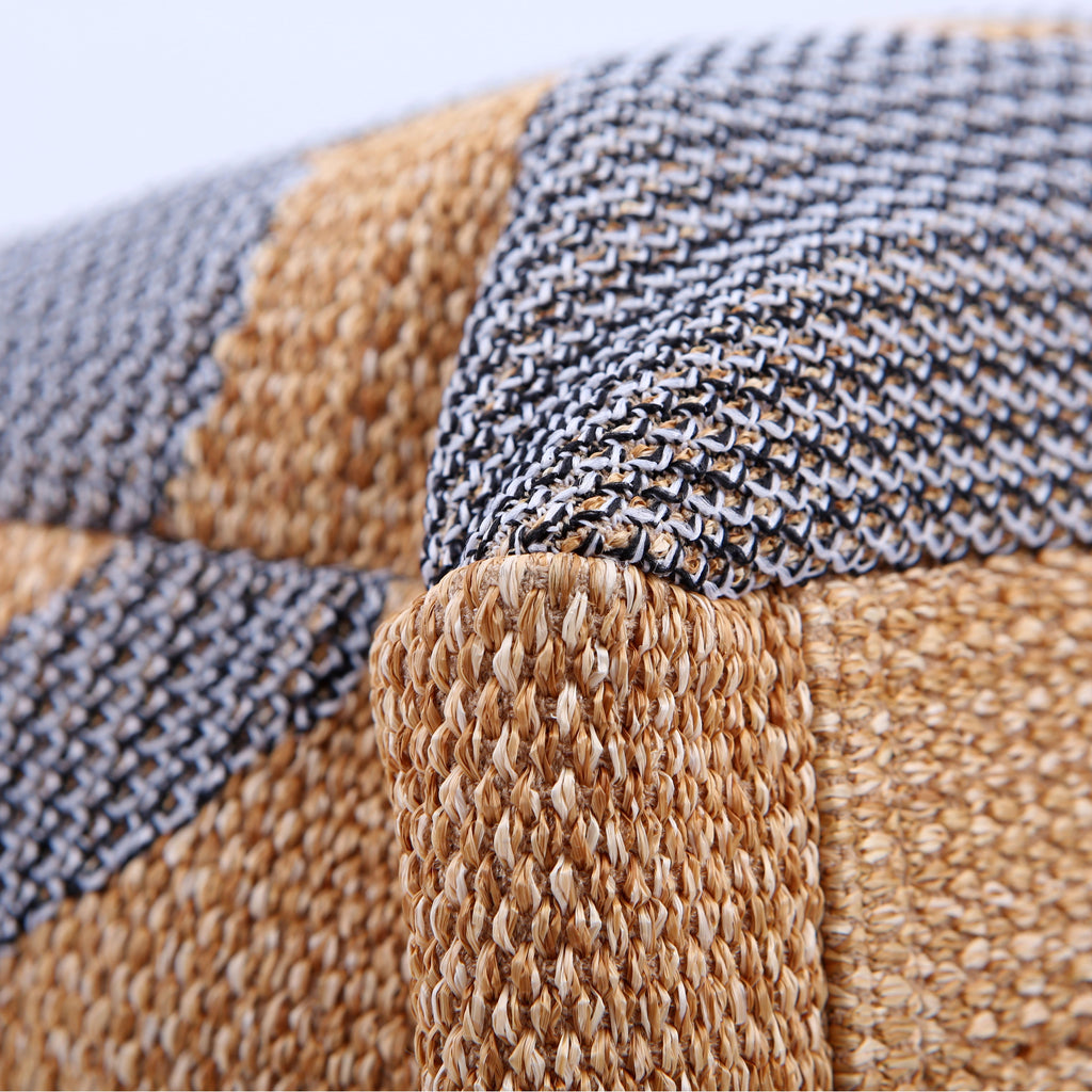 Shopping Bag Large Mixed Fibers 28M Black/Tan