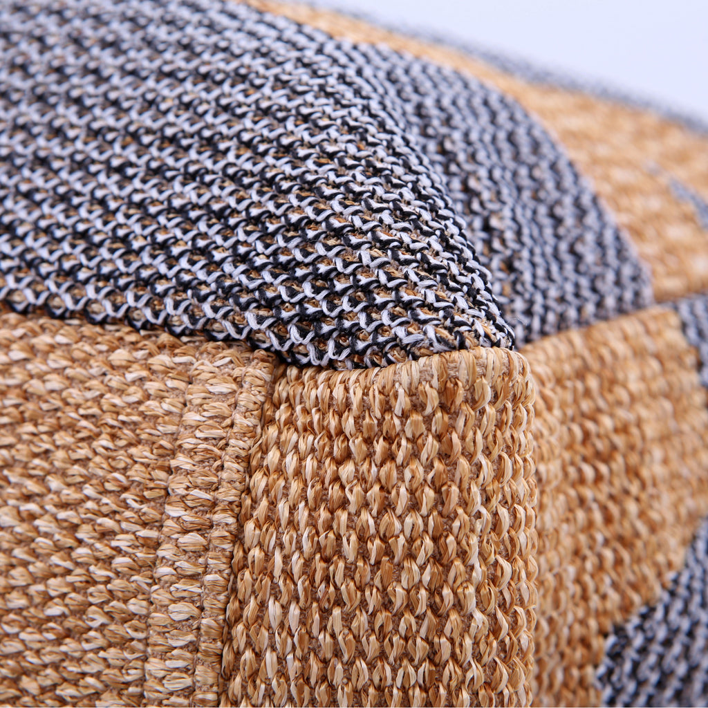 Shopping Bag Large Mixed Fibers 28M Black/Tan