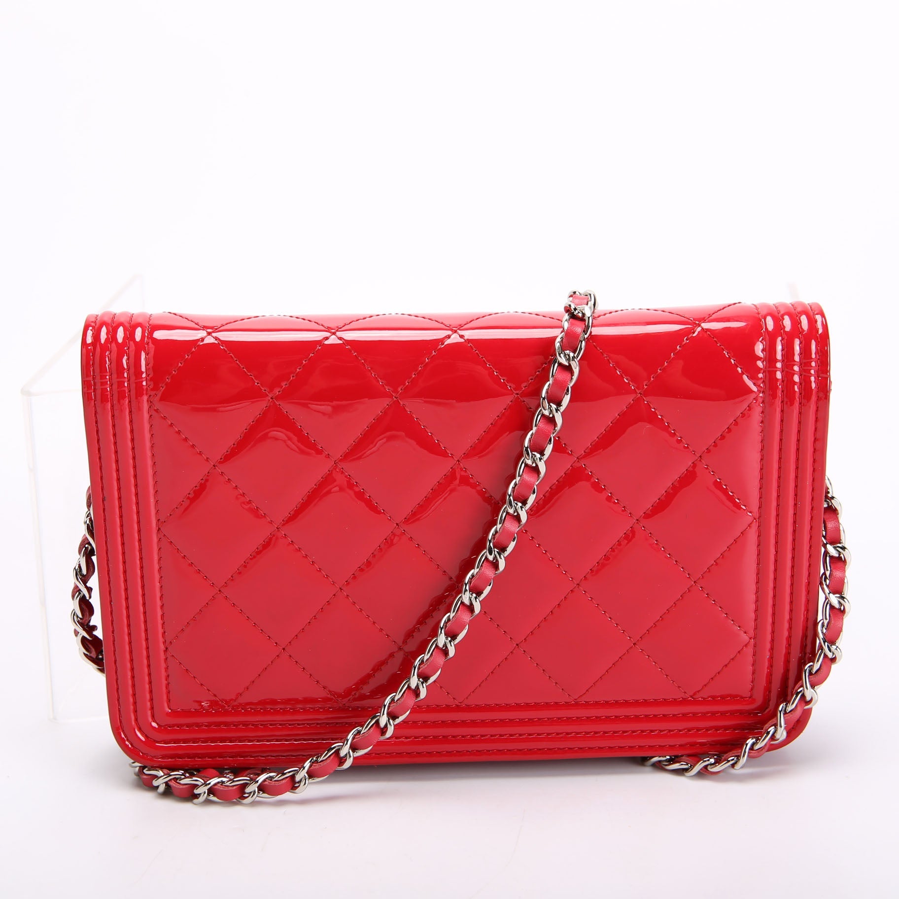 Wallet On Chain Boy Patent Red