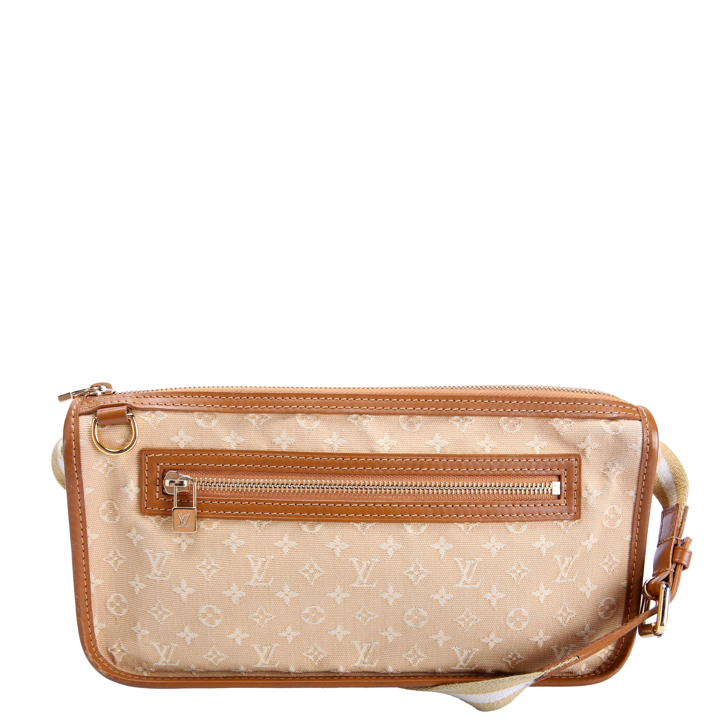 Pochette Kathleen Mini Lin Monogram Tan