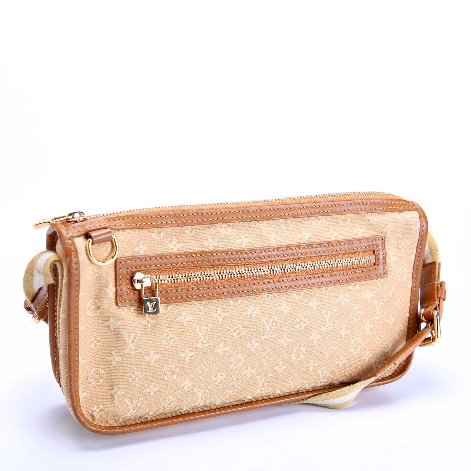 Pochette Kathleen Mini Lin Monogram Tan