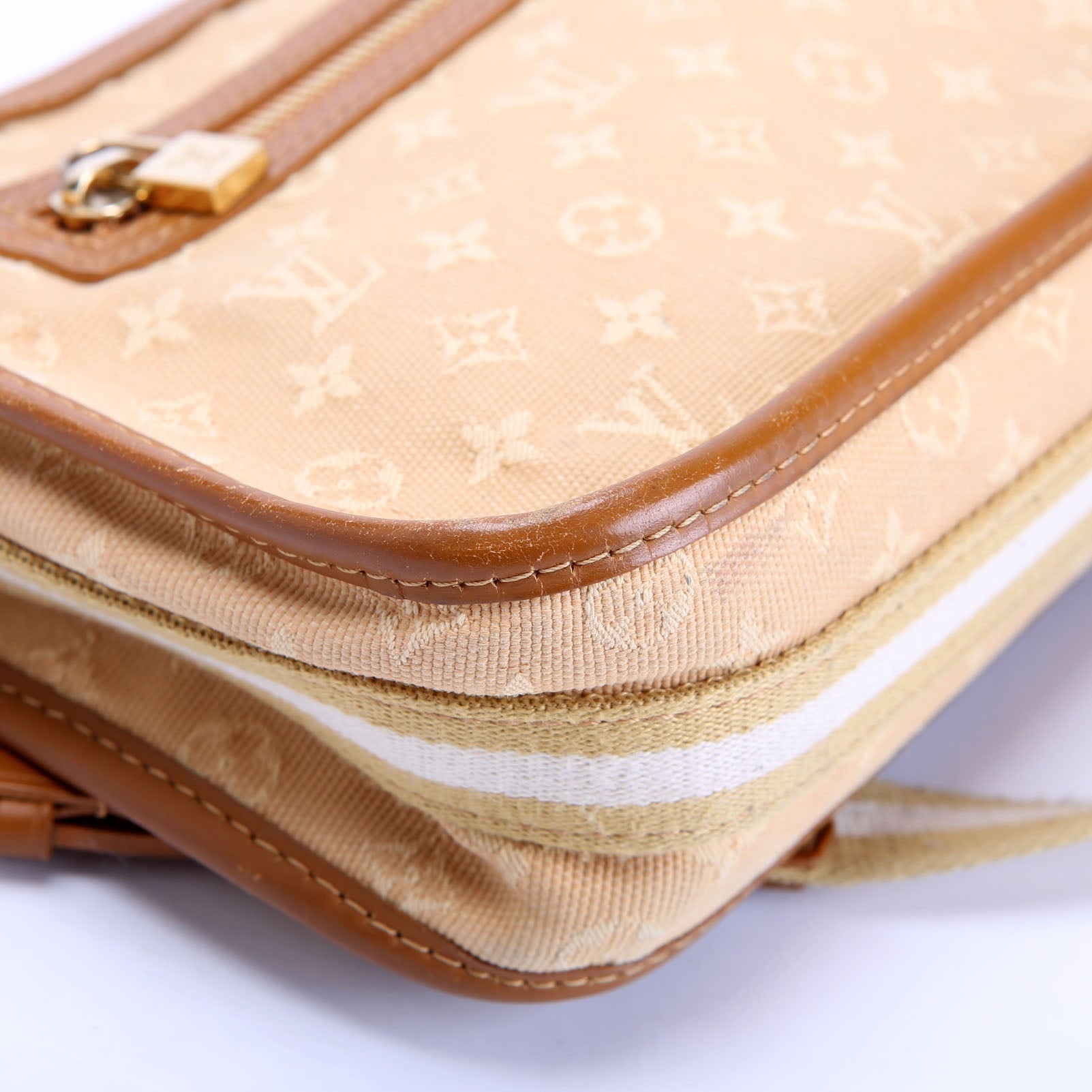 Pochette Kathleen Mini Lin Monogram Tan