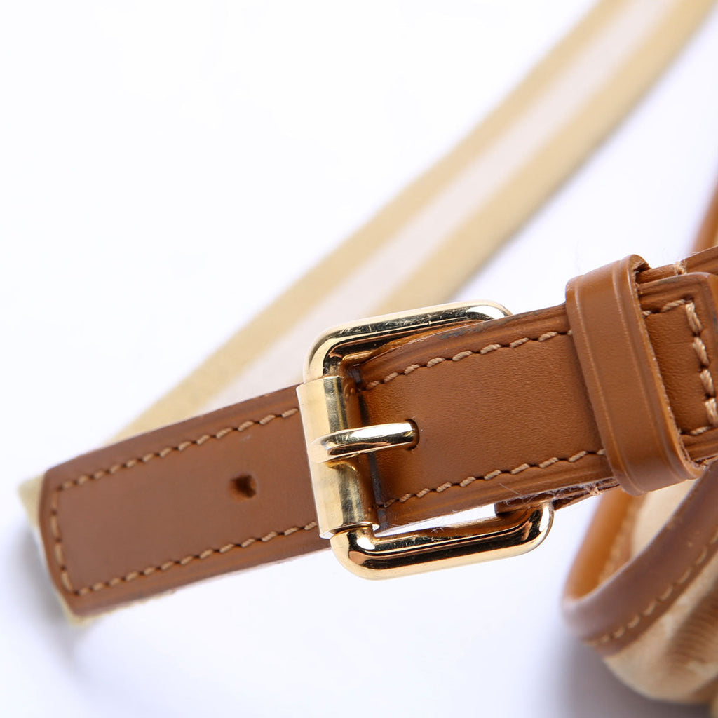 Pochette Kathleen Mini Lin Monogram Tan