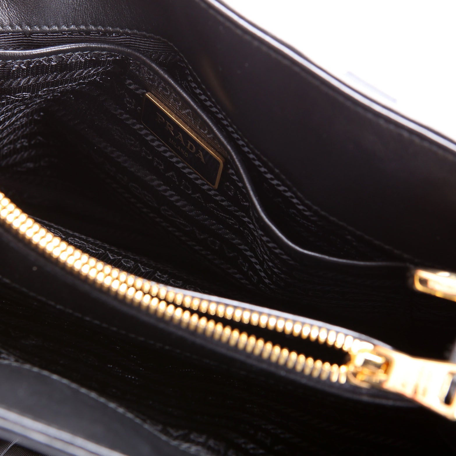 1BA173 Tessuto Gaufre Nylon Small Satchel Black
