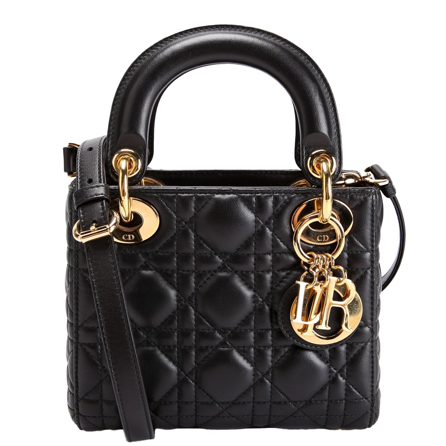 Lady Dior Mini Lambskin Black