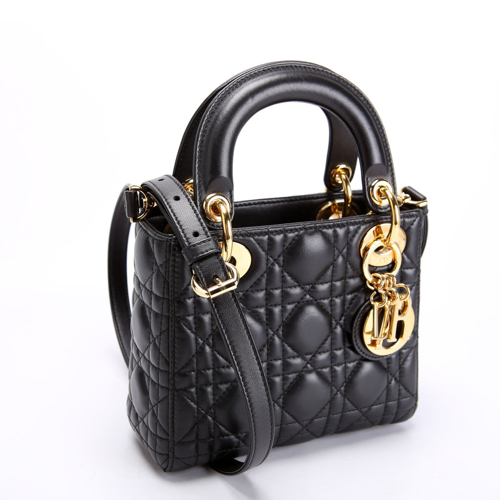 Lady Dior Mini Lambskin Black